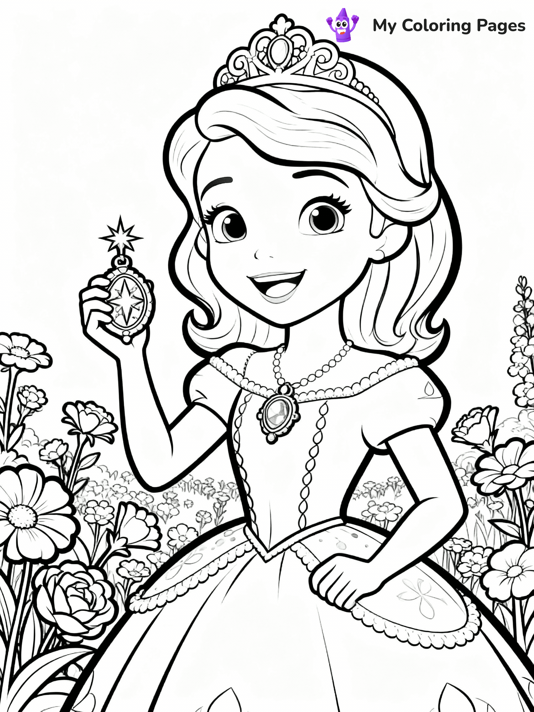 Sofia The First Coloring Pages - 5