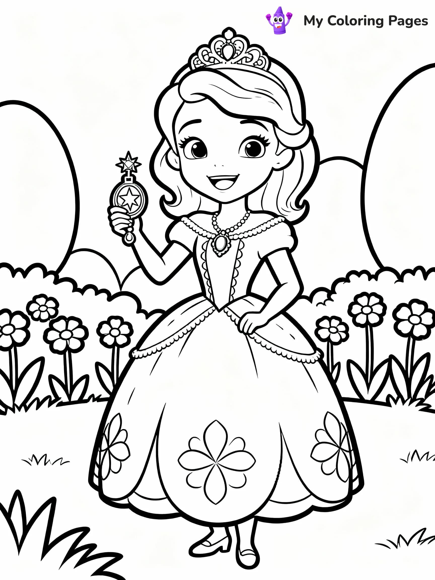 Sofia The First Coloring Pages - 4