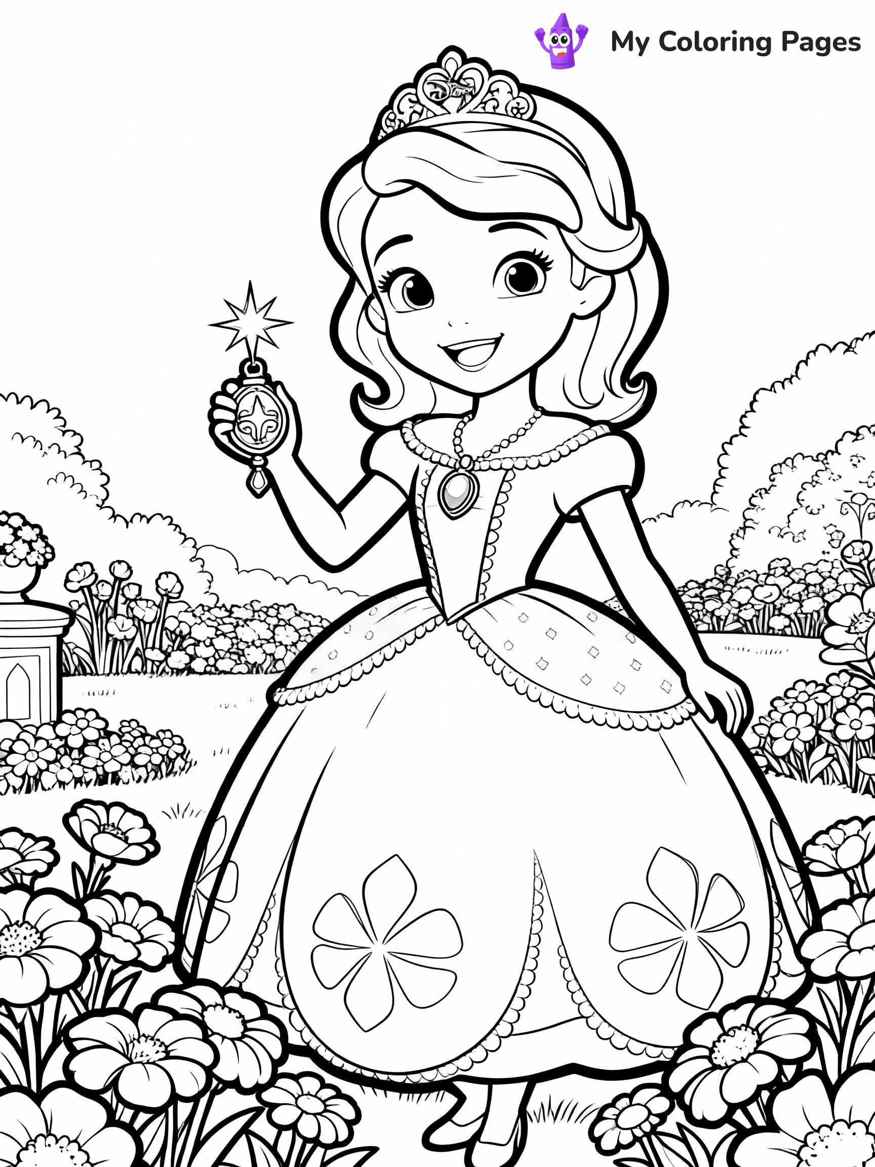 Sofia The First Coloring Pages - 3