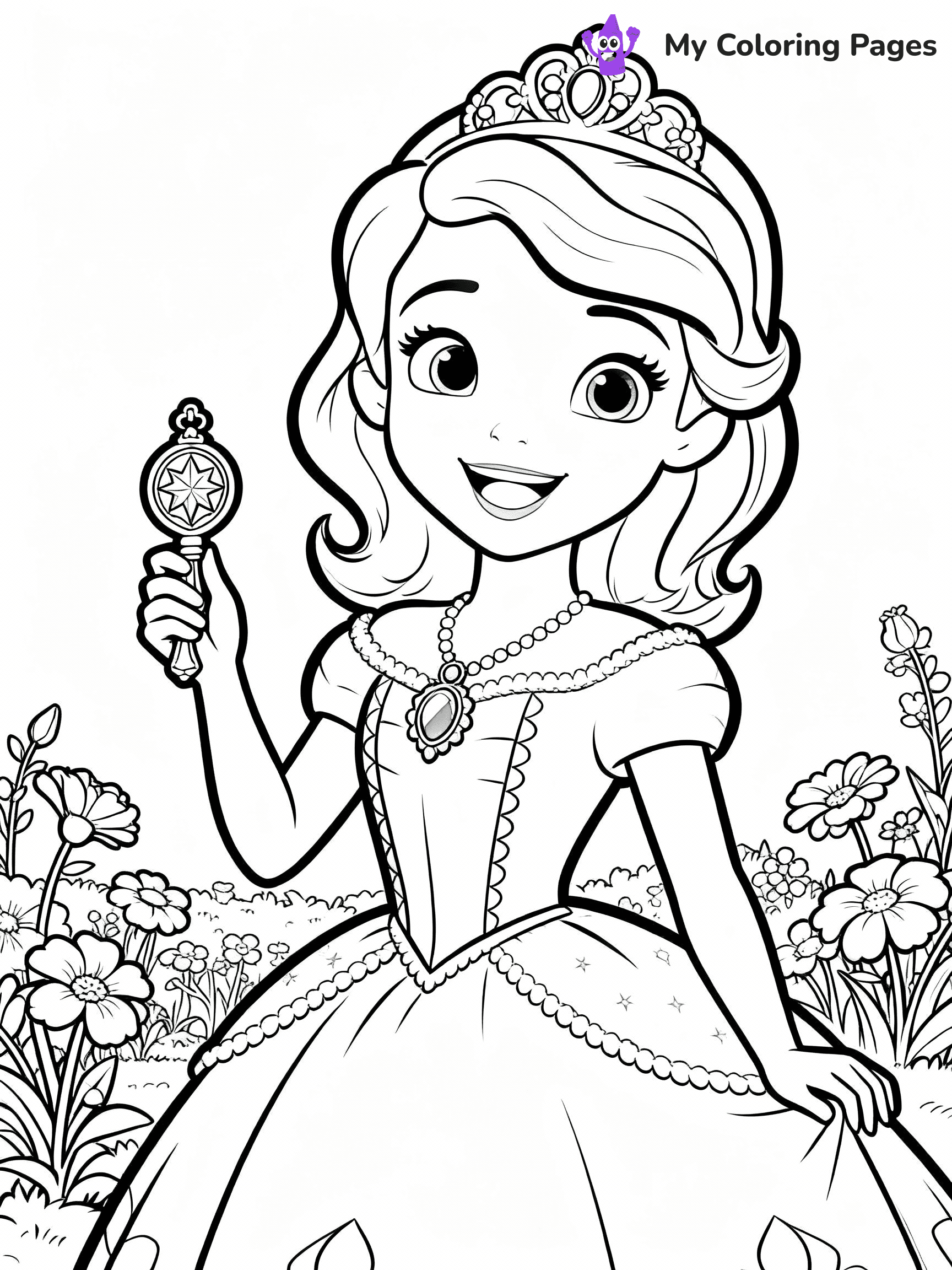 Sofia The First Coloring Pages - 2