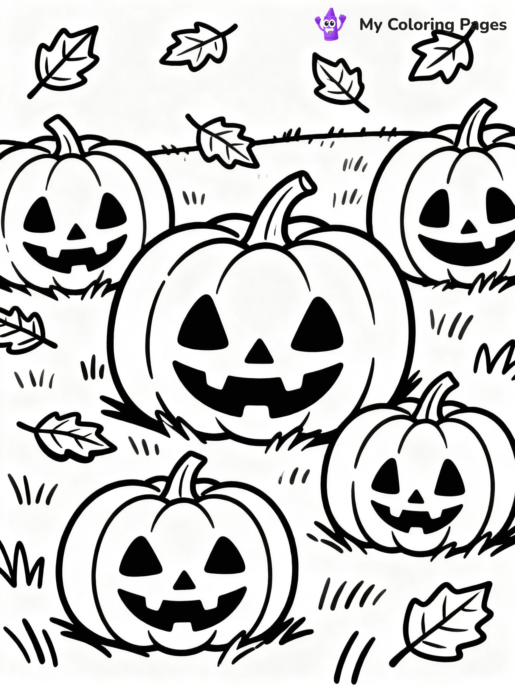 ⚠️ CRITICAL REQUIREMENT - ABSOLUTE BLACK AND WHITE ONLY ⚠️
This MUST be a BLACK AND WHITE line drawing ONLY. NO COLORS whatsoever.
- ONLY pure black lines (#000000) on pure white background (#FFFFFF)
- ABSOLUTELY NO colors, NO shading, NO gradients, NO grayscale
- If there are ANY colors in the output, the image is REJECTED
- This is a COLORING PAGE - meant to be COLORED IN by children
- The output must be UNCOLORED line art ready for coloring
⚠️ SUBJECT TO DRAW: Pumpkins in fall field, leaves scattered, carved faces visible.
(REMEMBER: Output must be BLACK AND WHITE line art only, NOT colored!)
# COLORING PAGE: BLACK OUTLINES ONLY - WHITE BACKGROUND MANDATORY
Create a **coloring book page** using EXACTLY two values: black lines, white space.
## NON-NEGOTIABLE BINARY RULES
- **ONLY #000000 (black) and #FFFFFF (white)** - NO other values exist
- **EVERY PIXEL = BLACK OR WHITE** - no gray/shading/antialiasing
- **WHITE BACKGROUND MANDATORY** - entire canvas stays white
- **ALL SHAPES HOLLOW** - everything is empty outlines waiting to be colored
- **FORBIDDEN:** fills, shading, gradients, patterns, textures, colors
- **NO SOLID REGIONS** - if it's not a thin line, it's wrong
## Universal Line Standards
- Black outlines ONLY - thin, uniform weight
- Every shape completely empty inside
- Closed contours suitable for coloring
- Simple flat illustration - zero depth/3D/realism
- **Style:** Whimsical Doodle Art Alley - rounded, friendly outlines (unless specified)
## Everything = Outline Only
- Characters/animals: hollow shapes
- Objects/clothing: empty contours
- Backgrounds/scenery: line work only
- Natural elements: outlined forms
- Dark/night areas: don't exist (use outlined symbols)
- Textures/patterns: convert to simple lines
## The Test
Can a child color EVERY white space with crayons? If any area is pre-filled/shaded/gray, it FAILS. Every shape must be waiting to receive color.
**FINAL OUTPUT**: Binary coloring page. Black lines define shapes. White spaces ready for coloring. Nothing else exists. No exceptions. Print-ready.
⚠️ FINAL REMINDER: Draw the subject "Pumpkins in fall field, leaves scattered, carved faces visible." as BLACK AND WHITE line art. Zero colors in output.