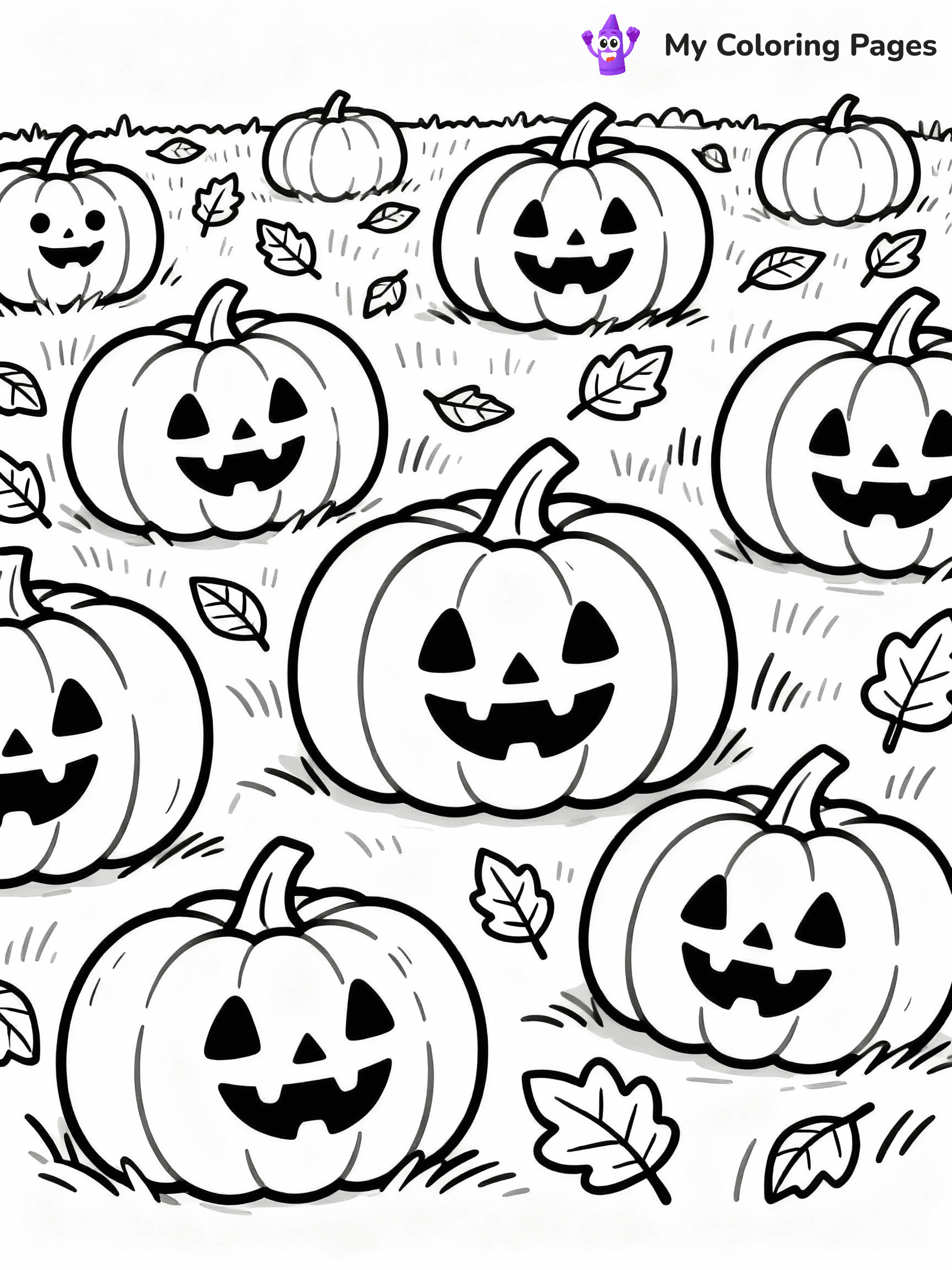 ⚠️ CRITICAL REQUIREMENT - ABSOLUTE BLACK AND WHITE ONLY ⚠️
This MUST be a BLACK AND WHITE line drawing ONLY. NO COLORS whatsoever.
- ONLY pure black lines (#000000) on pure white background (#FFFFFF)
- ABSOLUTELY NO colors, NO shading, NO gradients, NO grayscale
- If there are ANY colors in the output, the image is REJECTED
- This is a COLORING PAGE - meant to be COLORED IN by children
- The output must be UNCOLORED line art ready for coloring
⚠️ SUBJECT TO DRAW: Pumpkins in fall field, leaves scattered, carved faces visible.
(REMEMBER: Output must be BLACK AND WHITE line art only, NOT colored!)
# COLORING PAGE: BLACK OUTLINES ONLY - WHITE BACKGROUND MANDATORY
Create a **coloring book page** using EXACTLY two values: black lines, white space.
## NON-NEGOTIABLE BINARY RULES
- **ONLY #000000 (black) and #FFFFFF (white)** - NO other values exist
- **EVERY PIXEL = BLACK OR WHITE** - no gray/shading/antialiasing
- **WHITE BACKGROUND MANDATORY** - entire canvas stays white
- **ALL SHAPES HOLLOW** - everything is empty outlines waiting to be colored
- **FORBIDDEN:** fills, shading, gradients, patterns, textures, colors
- **NO SOLID REGIONS** - if it's not a thin line, it's wrong
## Universal Line Standards
- Black outlines ONLY - thin, uniform weight
- Every shape completely empty inside
- Closed contours suitable for coloring
- Simple flat illustration - zero depth/3D/realism
- **Style:** Whimsical Doodle Art Alley - rounded, friendly outlines (unless specified)
## Everything = Outline Only
- Characters/animals: hollow shapes
- Objects/clothing: empty contours
- Backgrounds/scenery: line work only
- Natural elements: outlined forms
- Dark/night areas: don't exist (use outlined symbols)
- Textures/patterns: convert to simple lines
## The Test
Can a child color EVERY white space with crayons? If any area is pre-filled/shaded/gray, it FAILS. Every shape must be waiting to receive color.
**FINAL OUTPUT**: Binary coloring page. Black lines define shapes. White spaces ready for coloring. Nothing else exists. No exceptions. Print-ready.
⚠️ FINAL REMINDER: Draw the subject "Pumpkins in fall field, leaves scattered, carved faces visible." as BLACK AND WHITE line art. Zero colors in output.