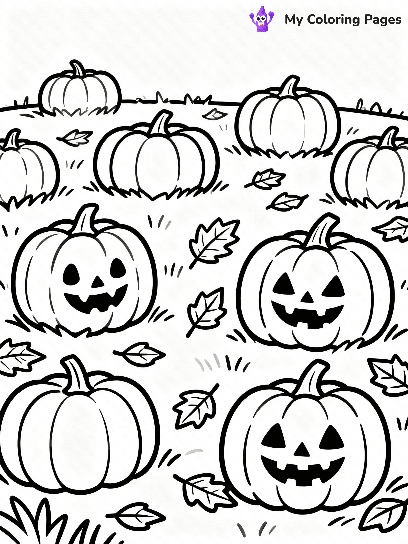 ⚠️ CRITICAL REQUIREMENT - ABSOLUTE BLACK AND WHITE ONLY ⚠️
This MUST be a BLACK AND WHITE line drawing ONLY. NO COLORS whatsoever.
- ONLY pure black lines (#000000) on pure white background (#FFFFFF)
- ABSOLUTELY NO colors, NO shading, NO gradients, NO grayscale
- If there are ANY colors in the output, the image is REJECTED
- This is a COLORING PAGE - meant to be COLORED IN by children
- The output must be UNCOLORED line art ready for coloring
⚠️ SUBJECT TO DRAW: Pumpkins in fall field, leaves scattered, carved faces visible.
(REMEMBER: Output must be BLACK AND WHITE line art only, NOT colored!)
# COLORING PAGE: BLACK OUTLINES ONLY - WHITE BACKGROUND MANDATORY
Create a **coloring book page** using EXACTLY two values: black lines, white space.
## NON-NEGOTIABLE BINARY RULES
- **ONLY #000000 (black) and #FFFFFF (white)** - NO other values exist
- **EVERY PIXEL = BLACK OR WHITE** - no gray/shading/antialiasing
- **WHITE BACKGROUND MANDATORY** - entire canvas stays white
- **ALL SHAPES HOLLOW** - everything is empty outlines waiting to be colored
- **FORBIDDEN:** fills, shading, gradients, patterns, textures, colors
- **NO SOLID REGIONS** - if it's not a thin line, it's wrong
## Universal Line Standards
- Black outlines ONLY - thin, uniform weight
- Every shape completely empty inside
- Closed contours suitable for coloring
- Simple flat illustration - zero depth/3D/realism
- **Style:** Whimsical Doodle Art Alley - rounded, friendly outlines (unless specified)
## Everything = Outline Only
- Characters/animals: hollow shapes
- Objects/clothing: empty contours
- Backgrounds/scenery: line work only
- Natural elements: outlined forms
- Dark/night areas: don't exist (use outlined symbols)
- Textures/patterns: convert to simple lines
## The Test
Can a child color EVERY white space with crayons? If any area is pre-filled/shaded/gray, it FAILS. Every shape must be waiting to receive color.
**FINAL OUTPUT**: Binary coloring page. Black lines define shapes. White spaces ready for coloring. Nothing else exists. No exceptions. Print-ready.
⚠️ FINAL REMINDER: Draw the subject "Pumpkins in fall field, leaves scattered, carved faces visible." as BLACK AND WHITE line art. Zero colors in output.