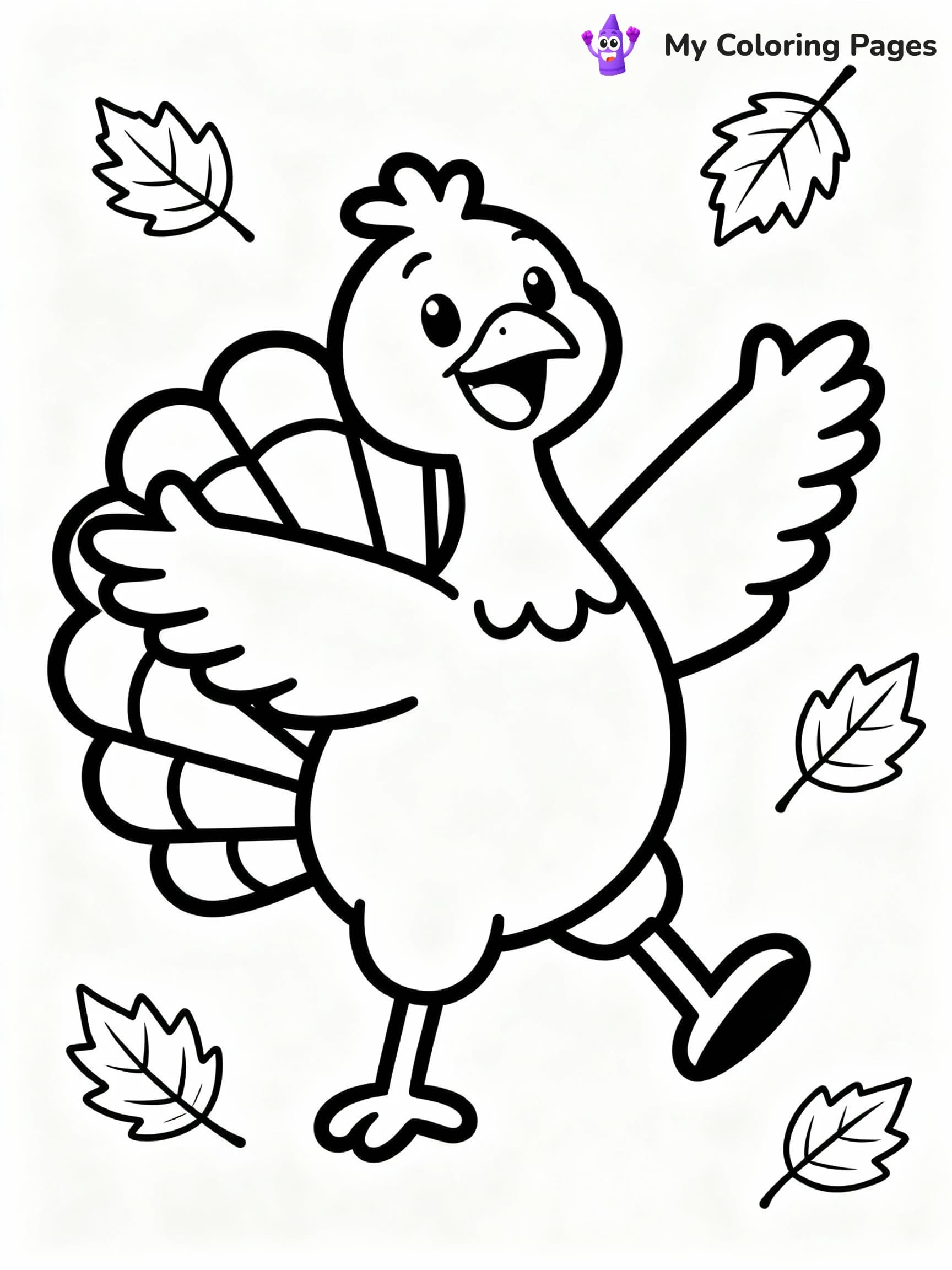 Turkey Coloring Pages - 7