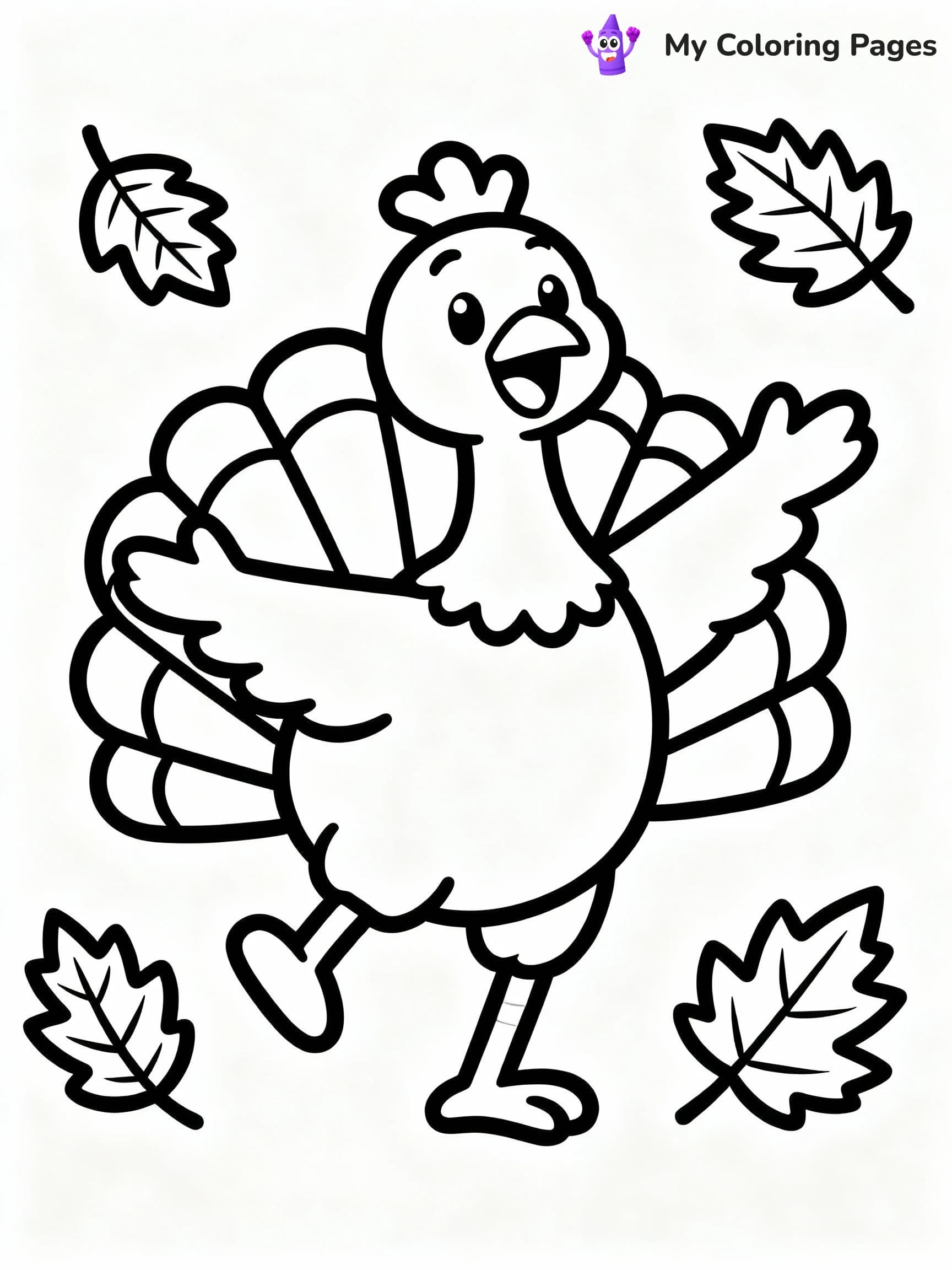 Turkey Coloring Pages - 6