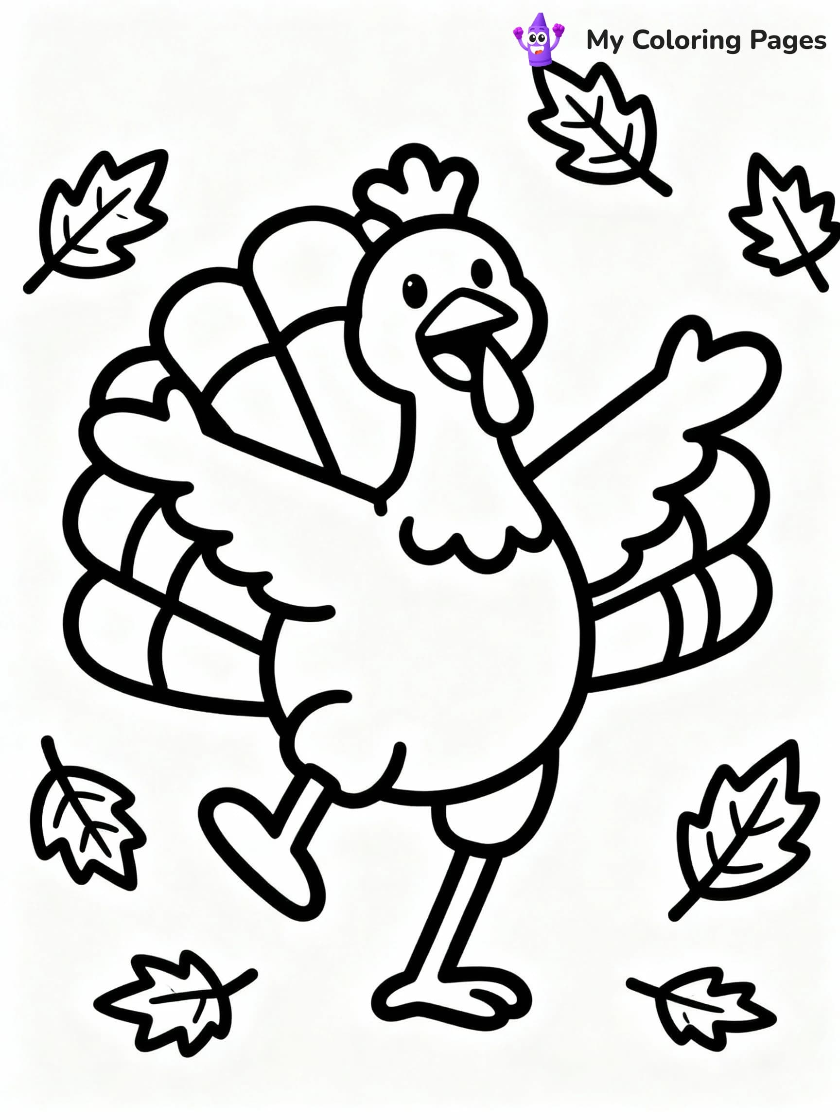 Turkey Coloring Pages - 3