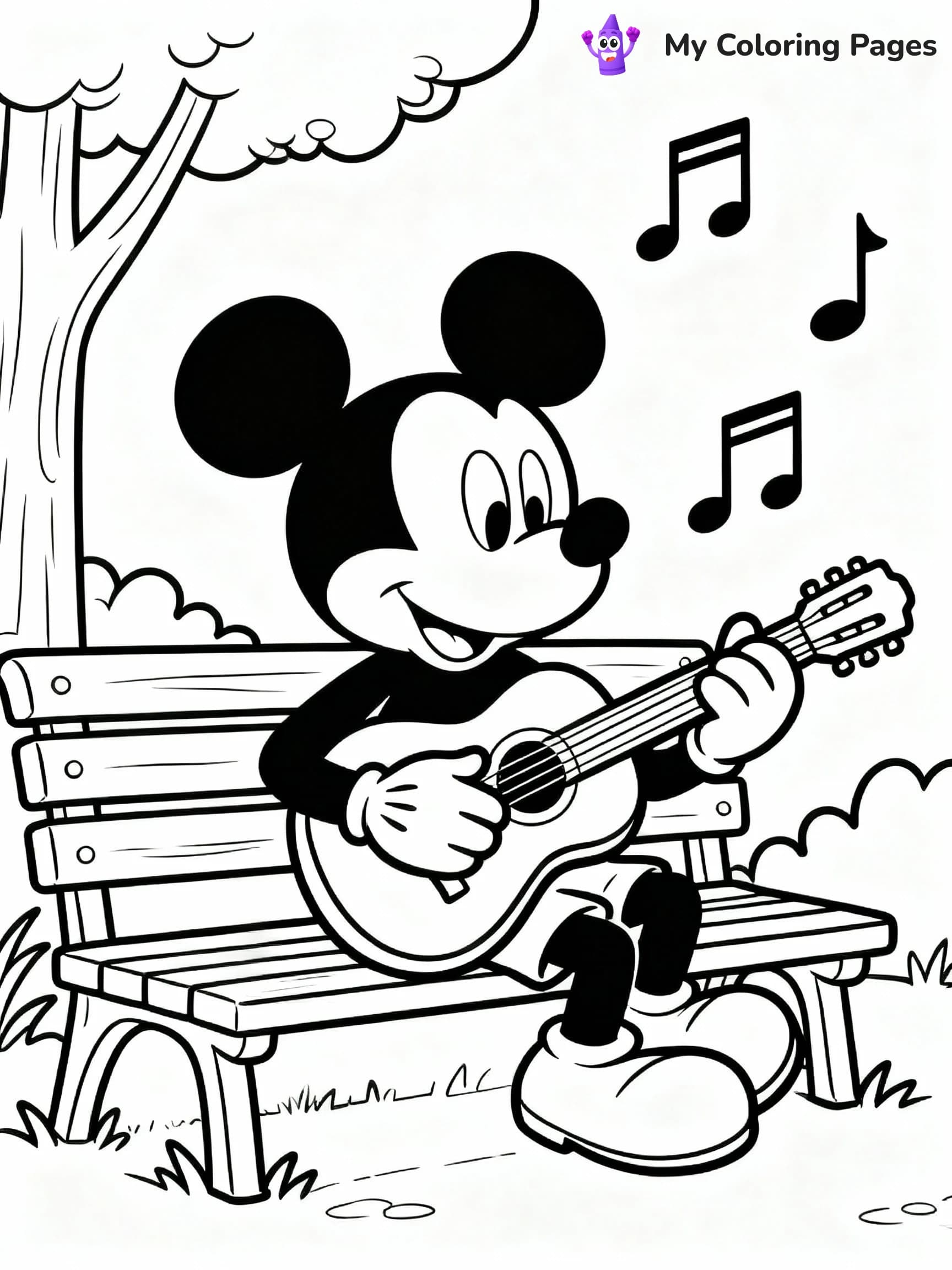 Mickey Mouse Coloring Pages - 12