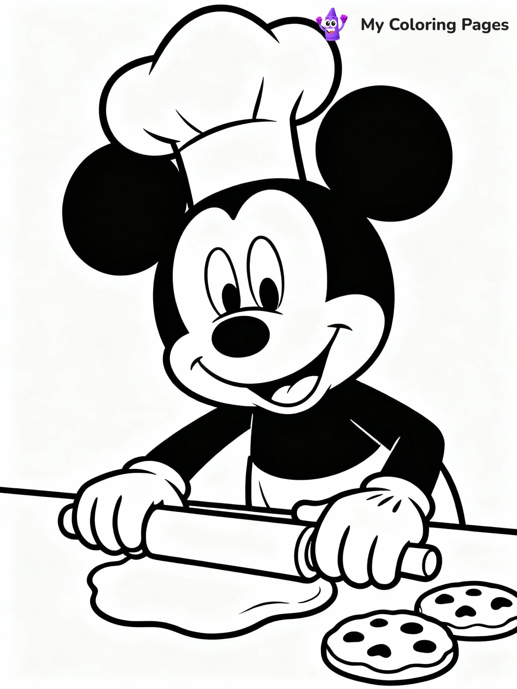 Mickey Mouse Coloring Pages - 1