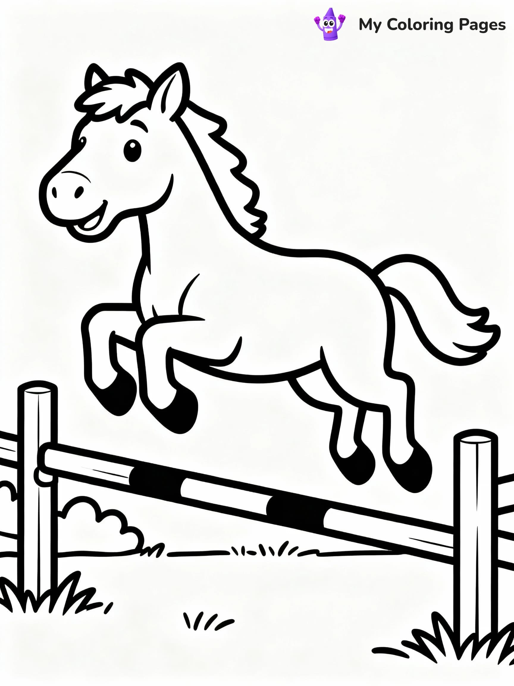Horse Coloring Pages - 8