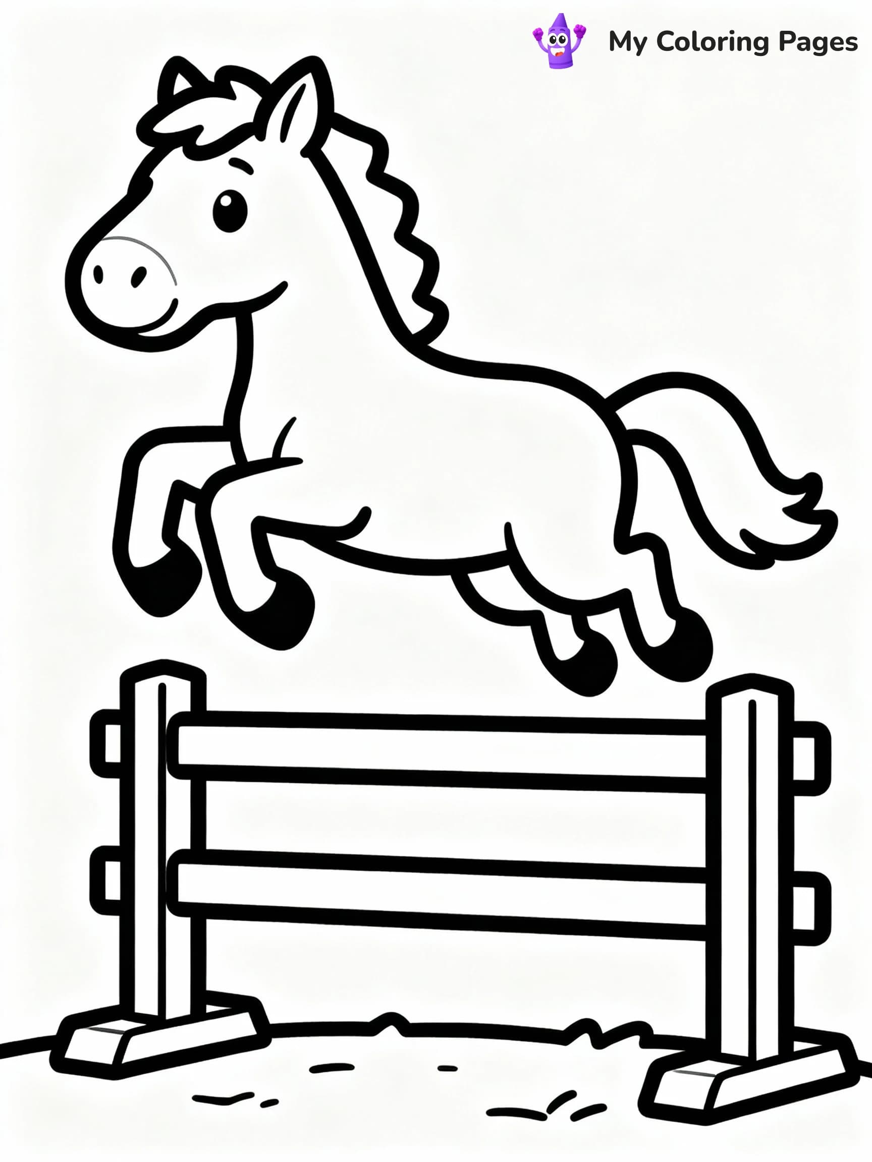 Horse Coloring Pages - 7
