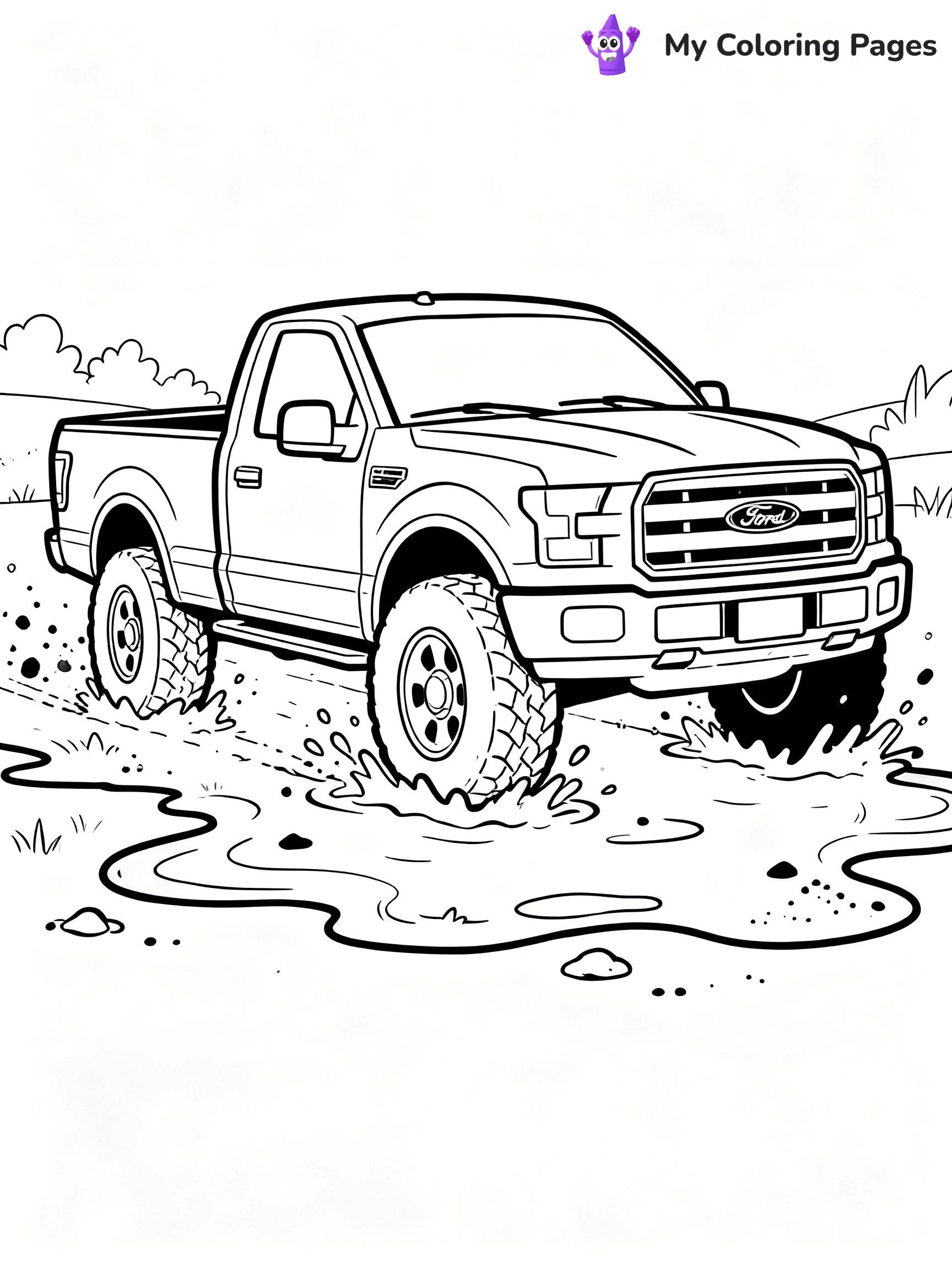 Ford Truck Coloring Pages - 18