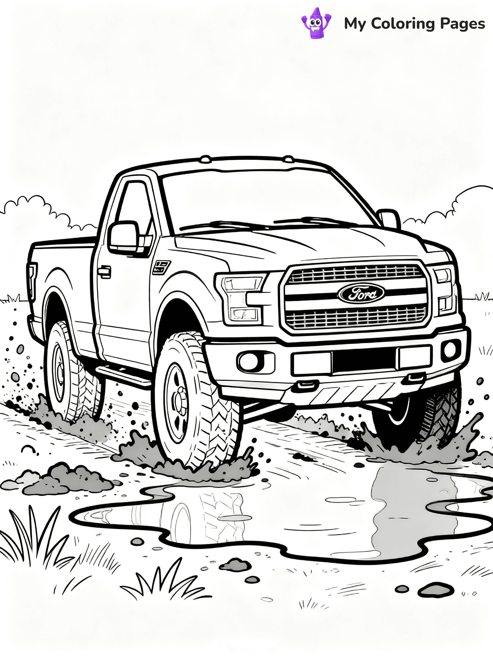 Ford Truck Coloring Pages - 15