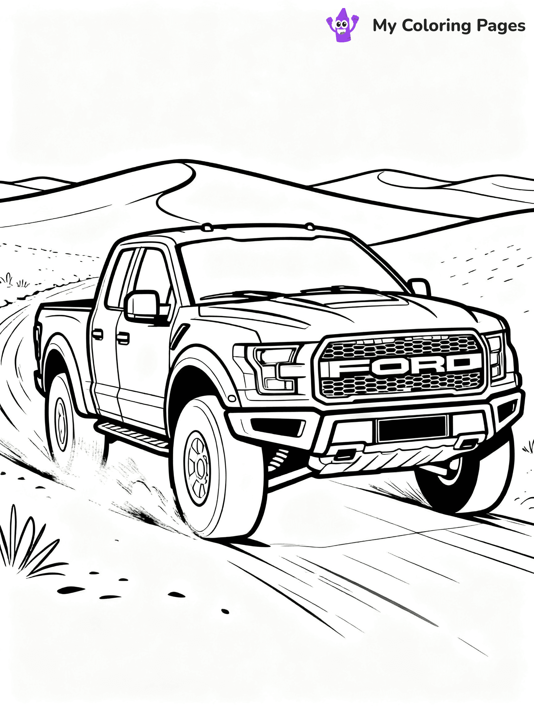 Ford Truck Coloring Pages - 9