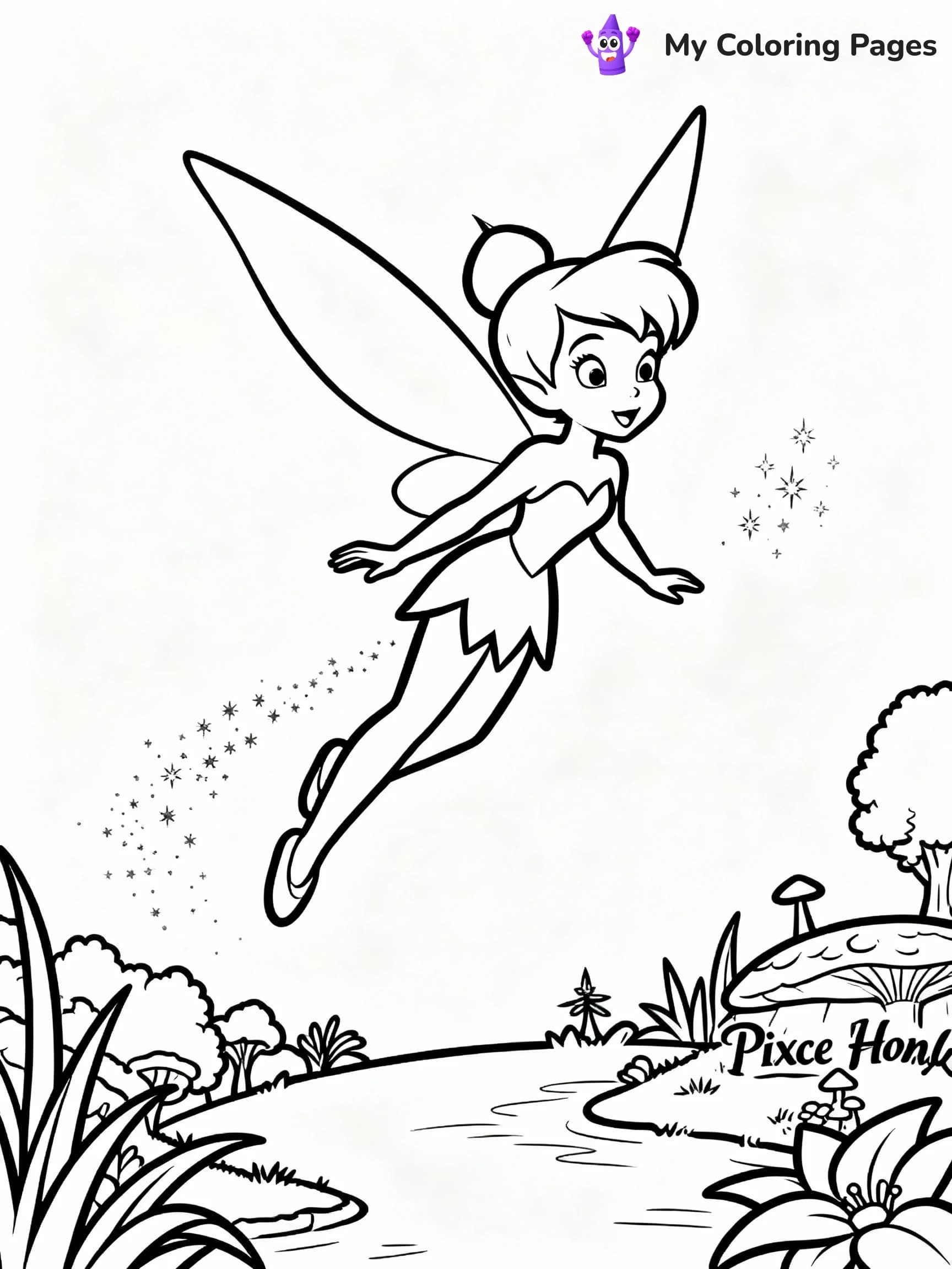 Tinkerbell Coloring Pages - 7
