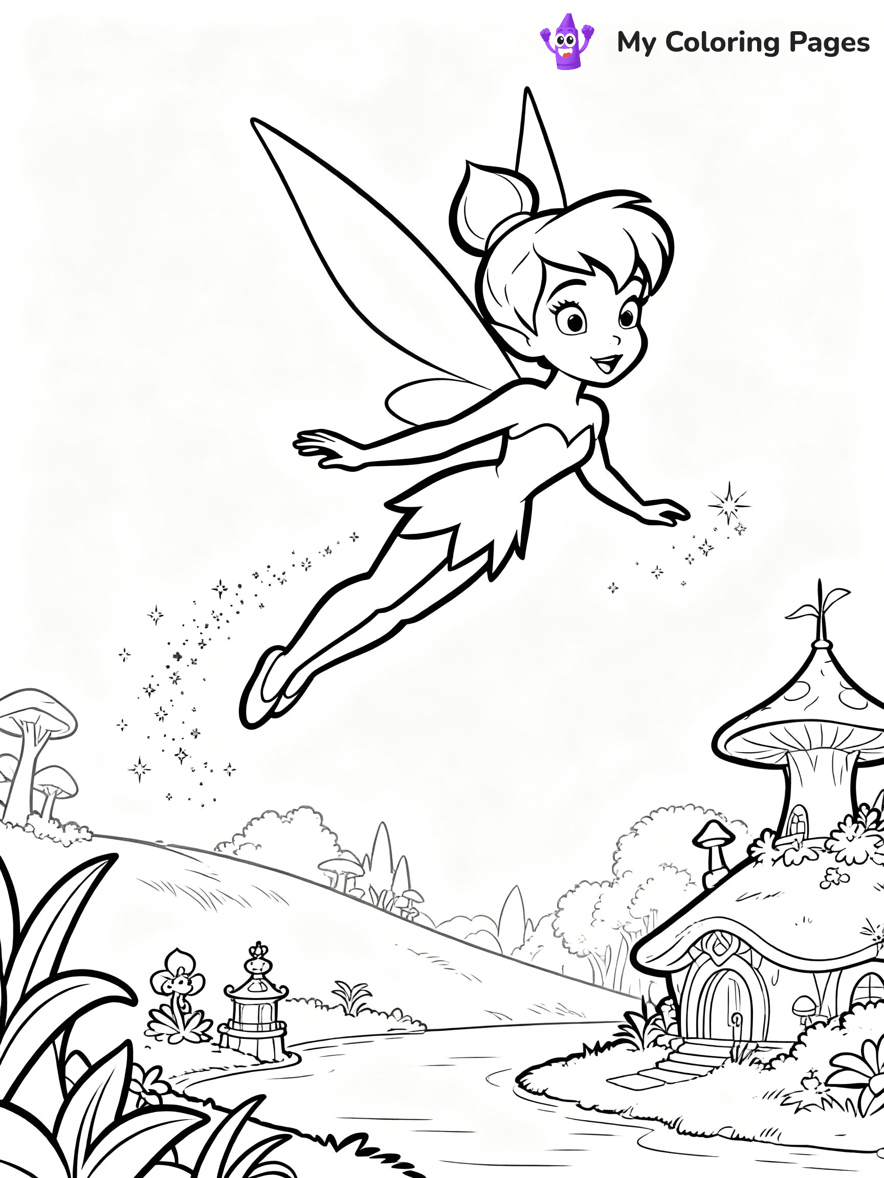 Tinkerbell Coloring Pages - 6
