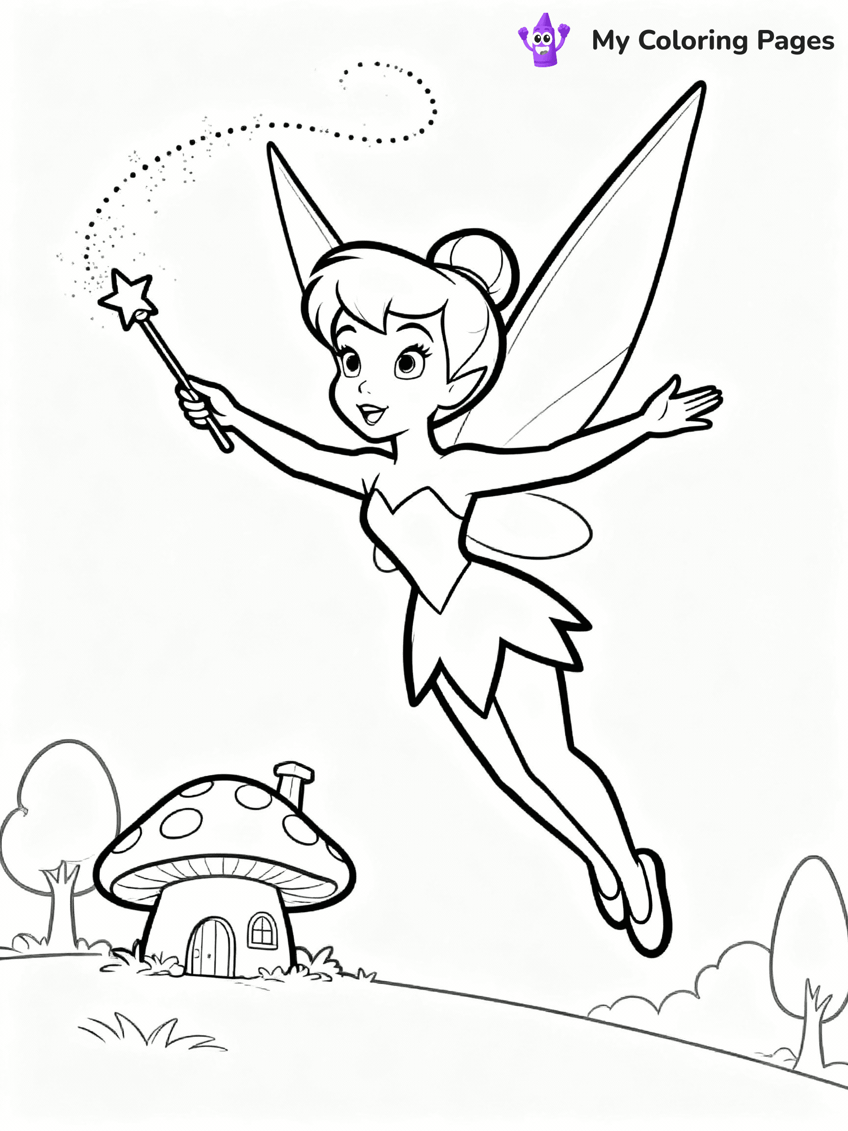 Tinkerbell Coloring Pages - 4