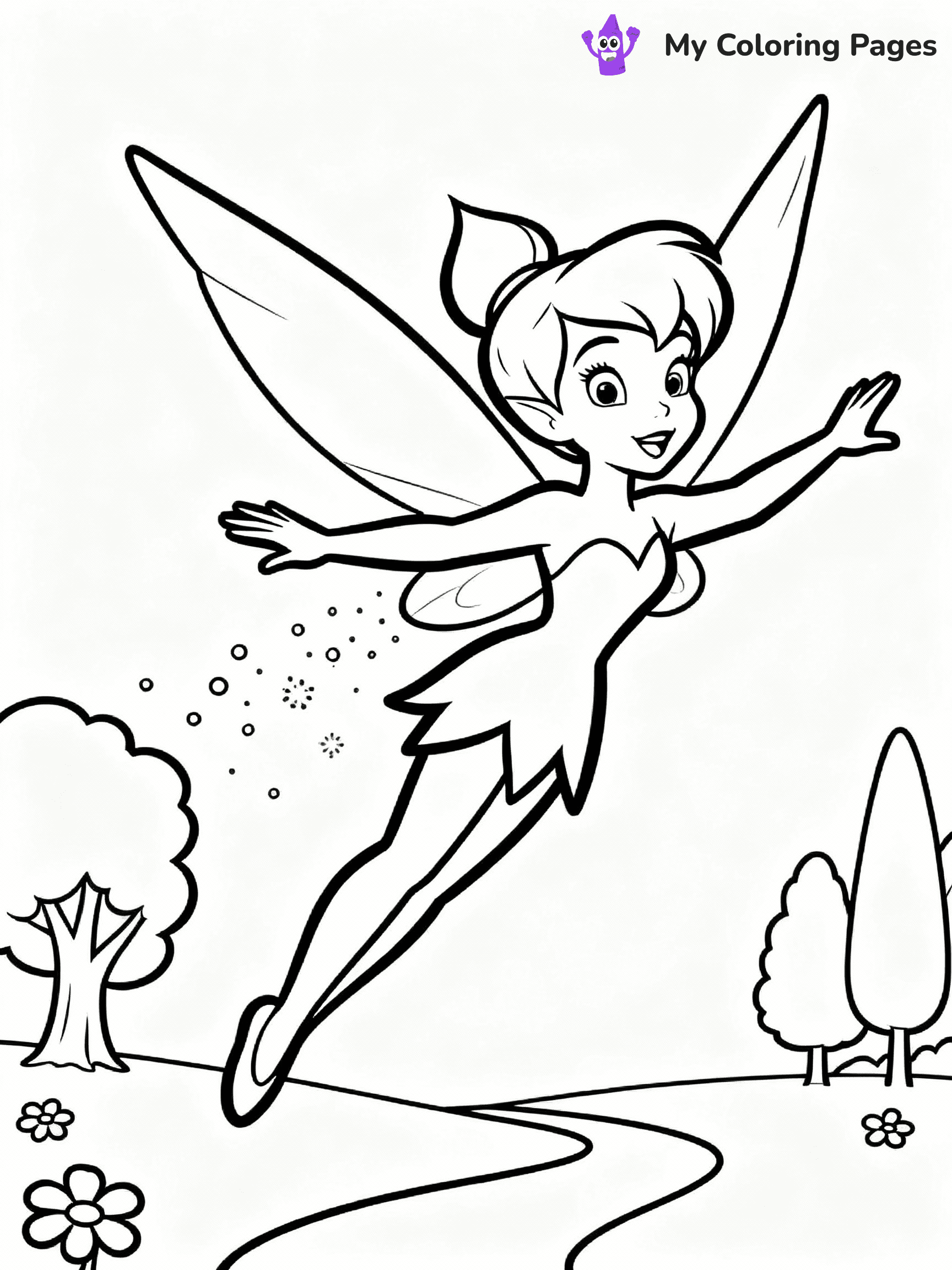 Tinkerbell Coloring Pages - 3