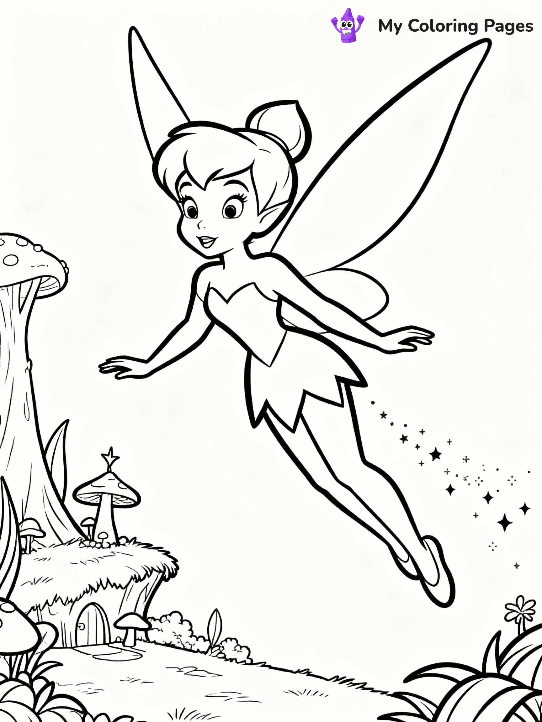 Tinkerbell Coloring Pages - 2