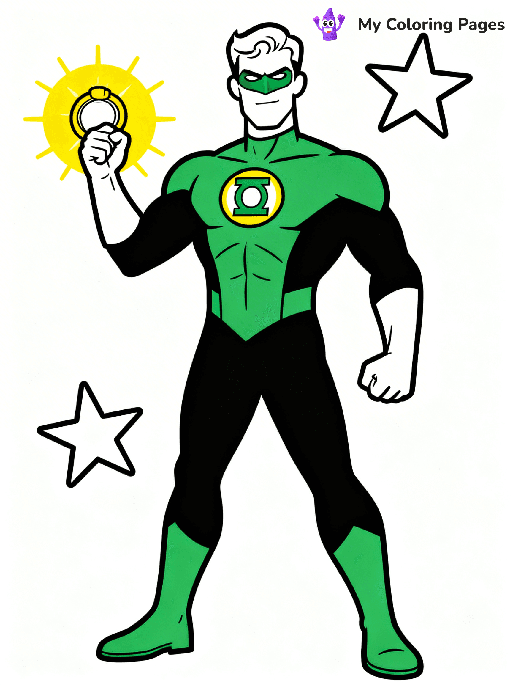Green Lantern Coloring Pages - 25