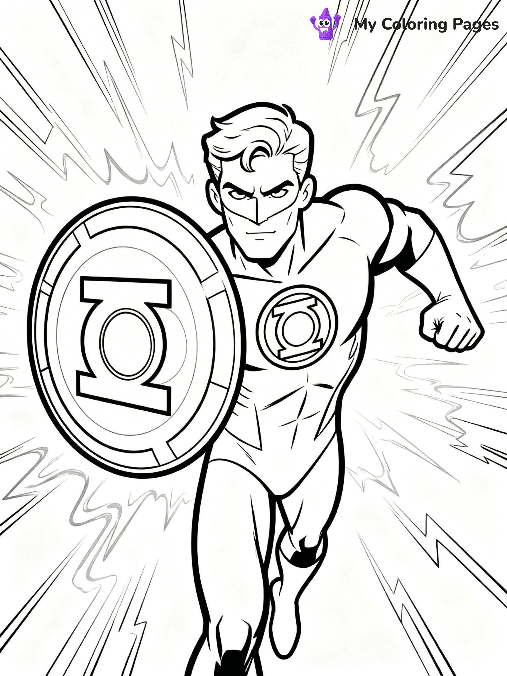 Green Lantern Coloring Pages - 23