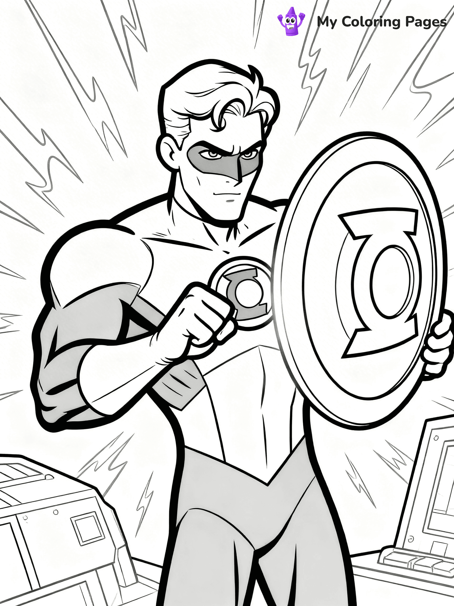 Green Lantern Coloring Pages - 22
