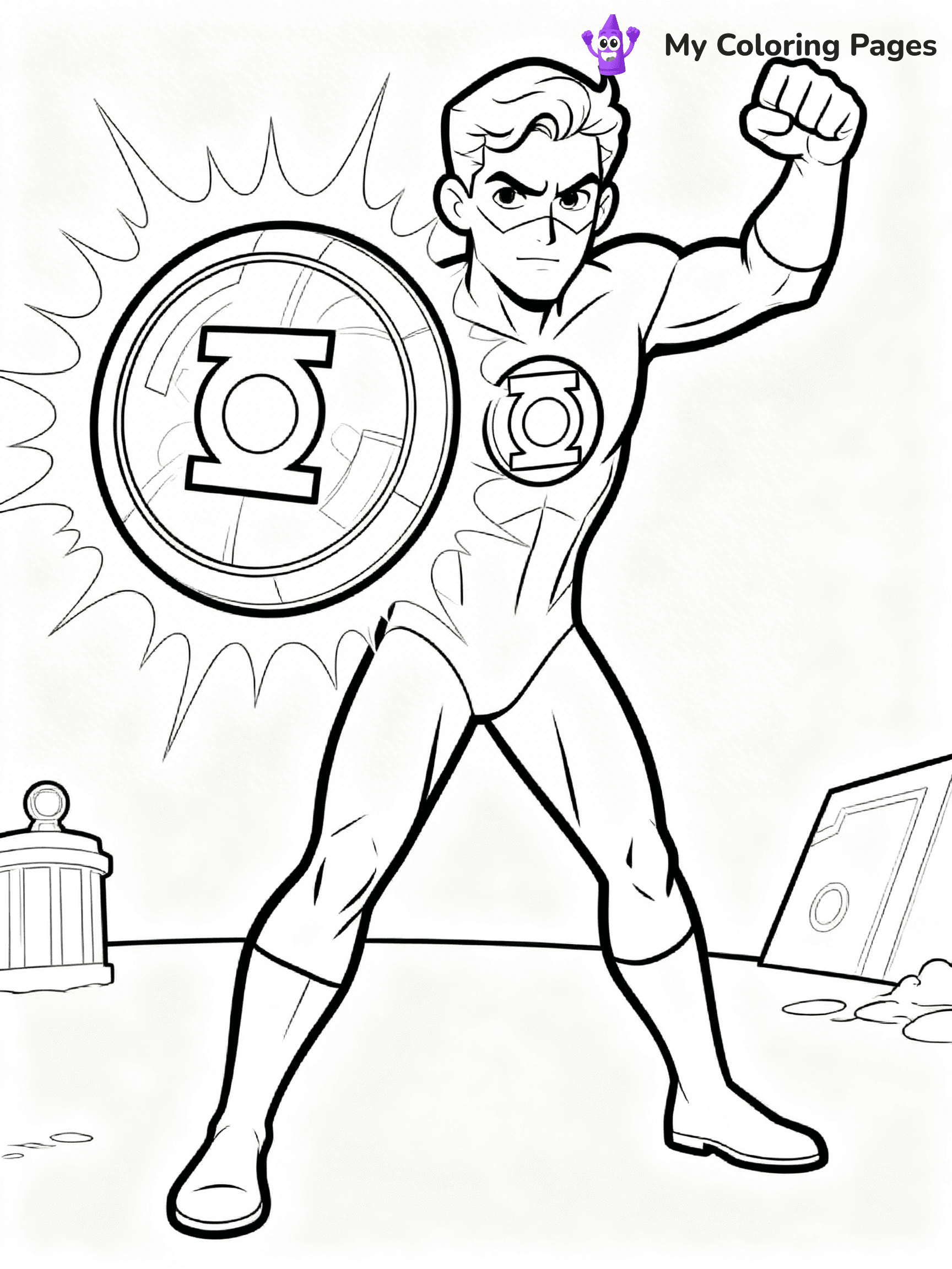 Green Lantern Coloring Pages - 21