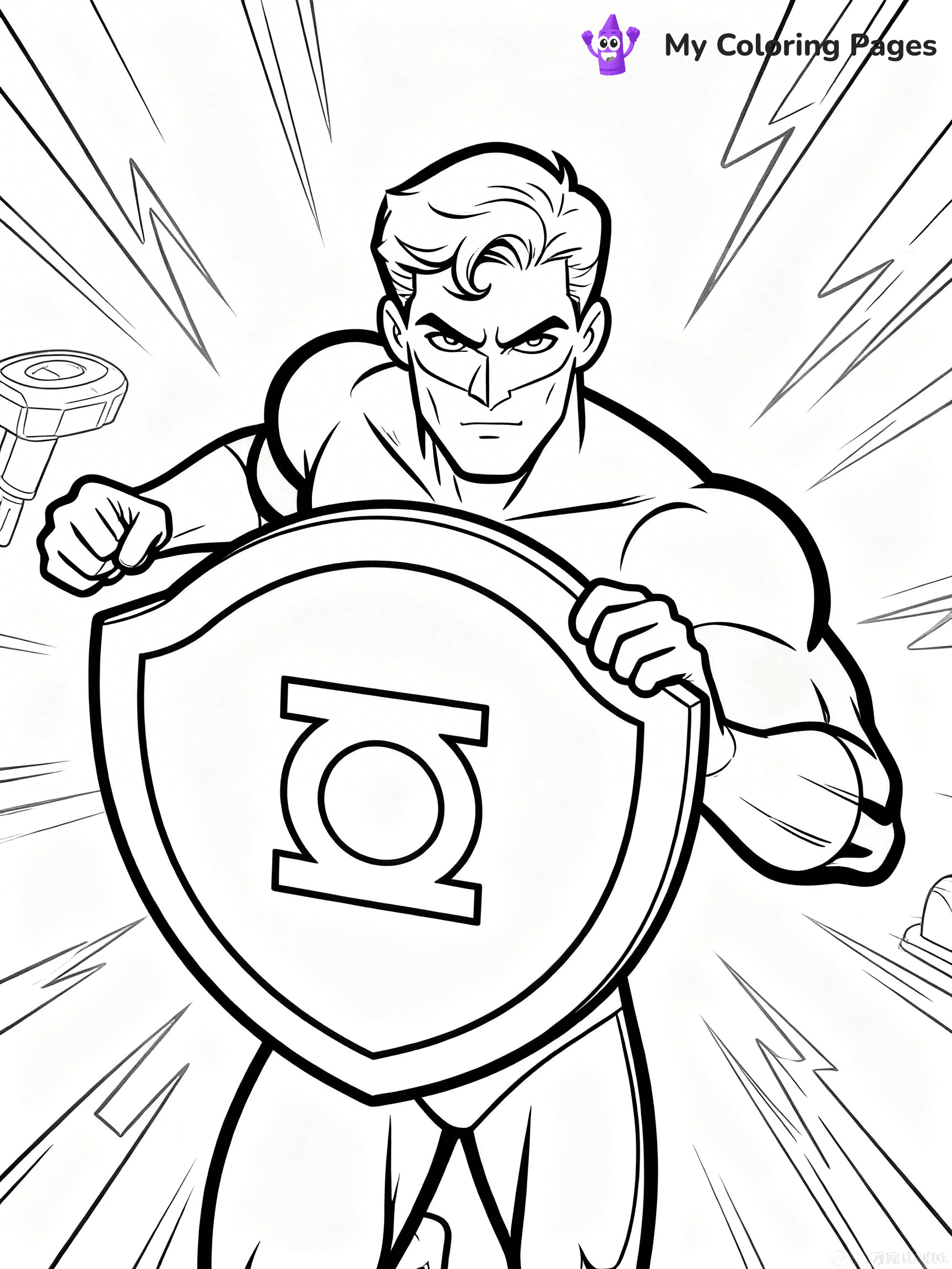 Green Lantern Coloring Pages - 19
