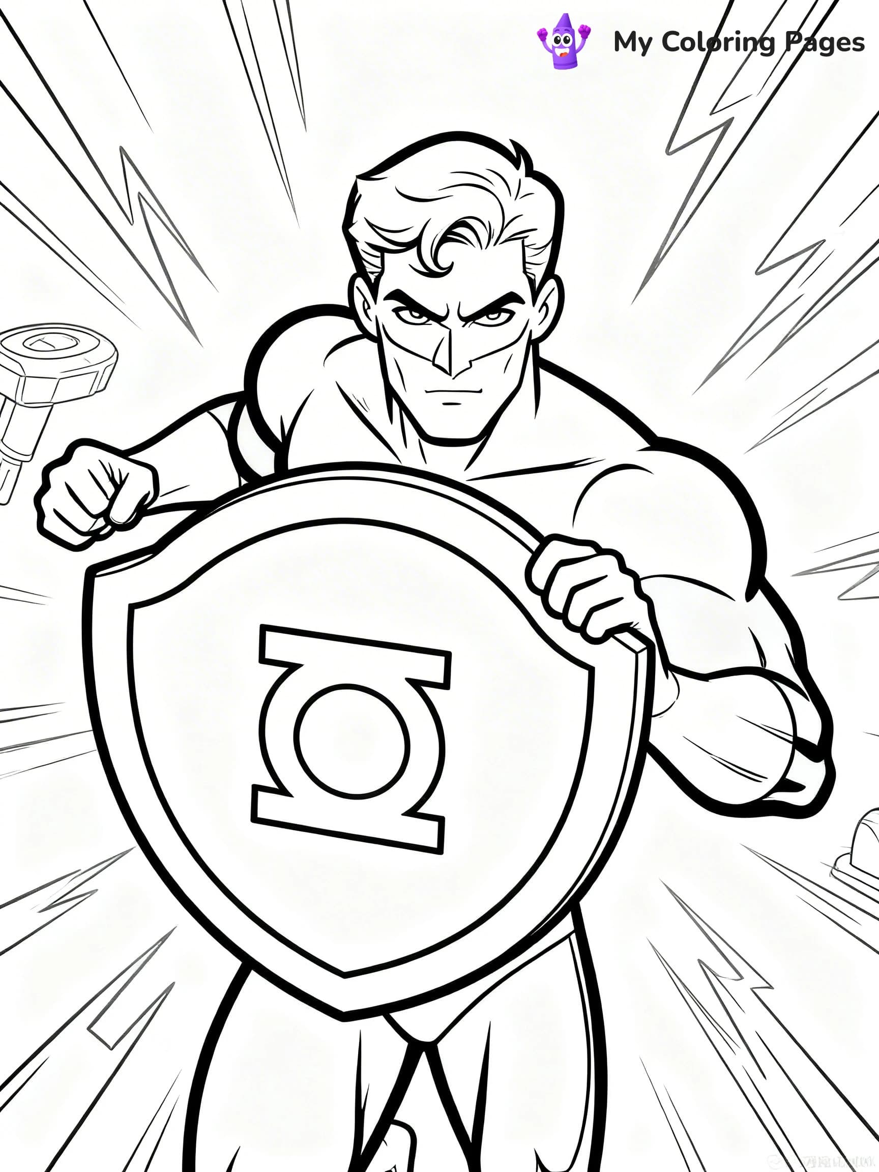 Green Lantern Coloring Pages - 19