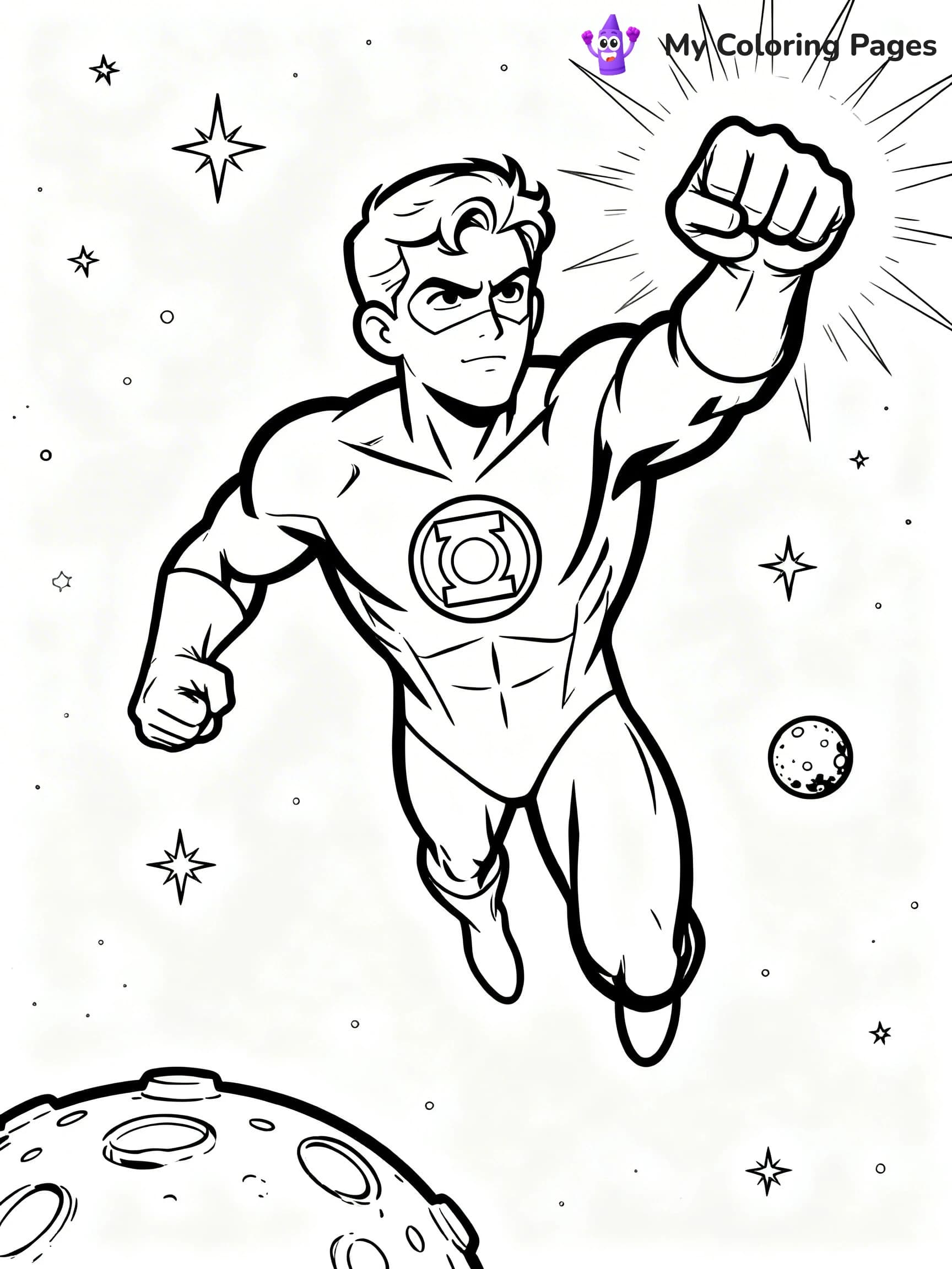 Green Lantern Coloring Pages - 11