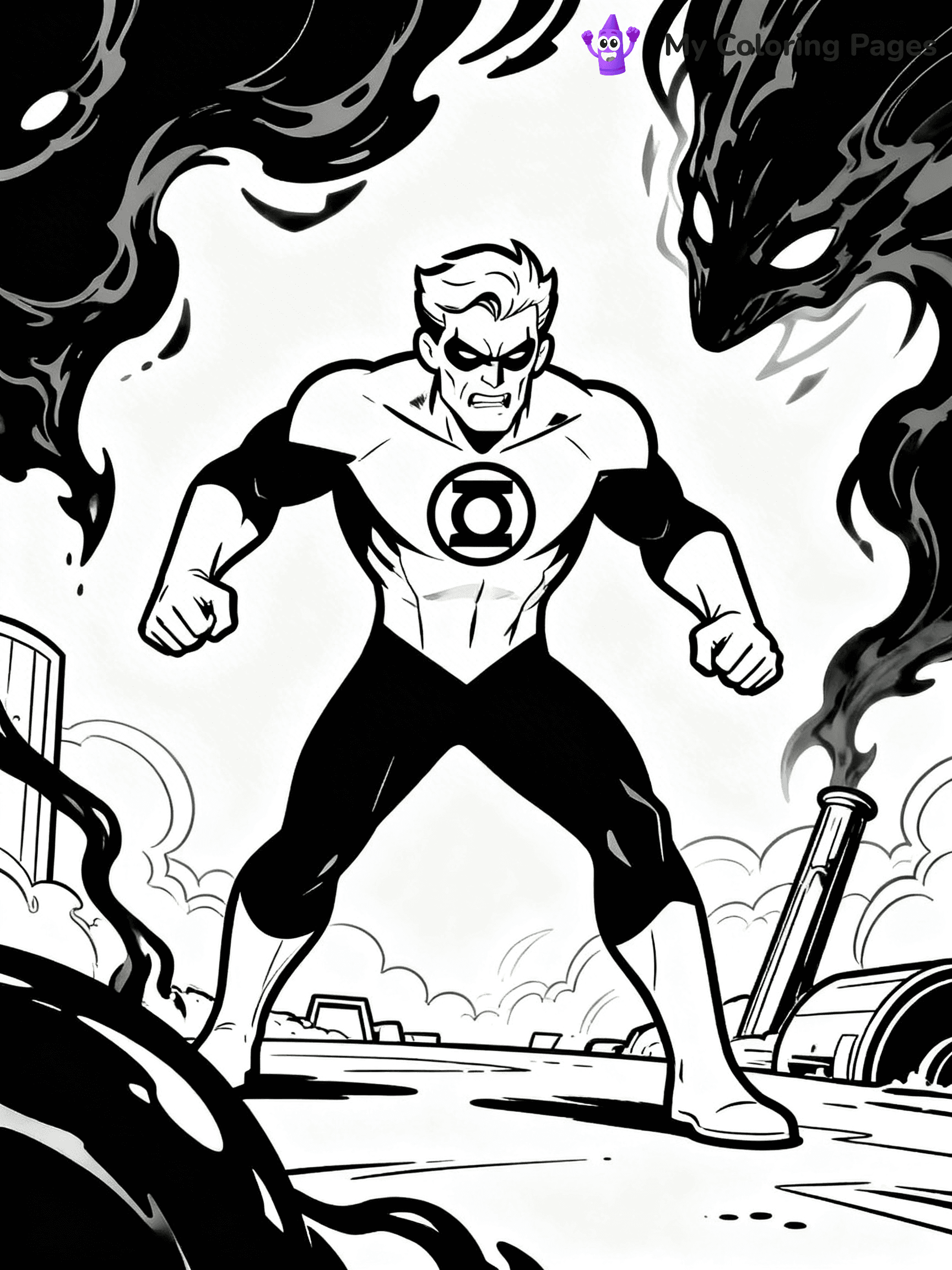 Green Lantern Coloring Pages - 10