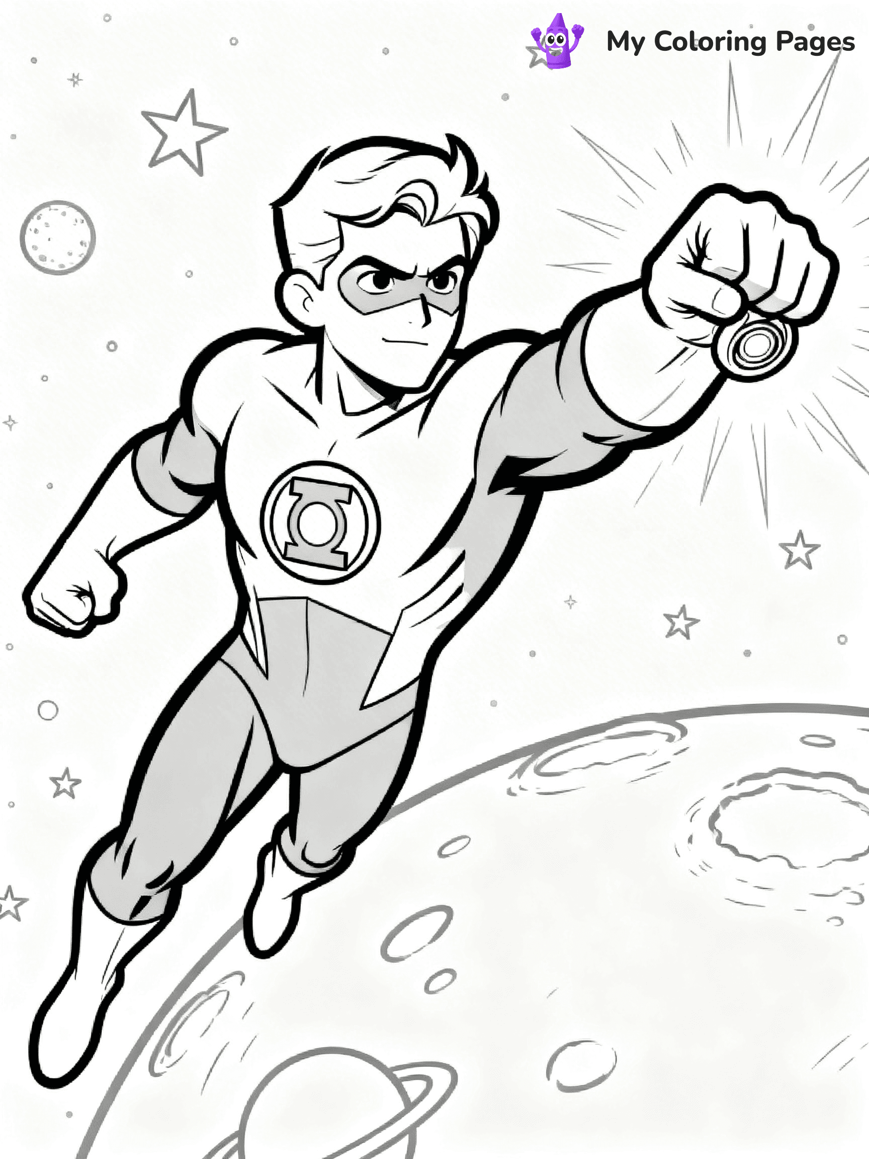 Green Lantern Coloring Pages - 9
