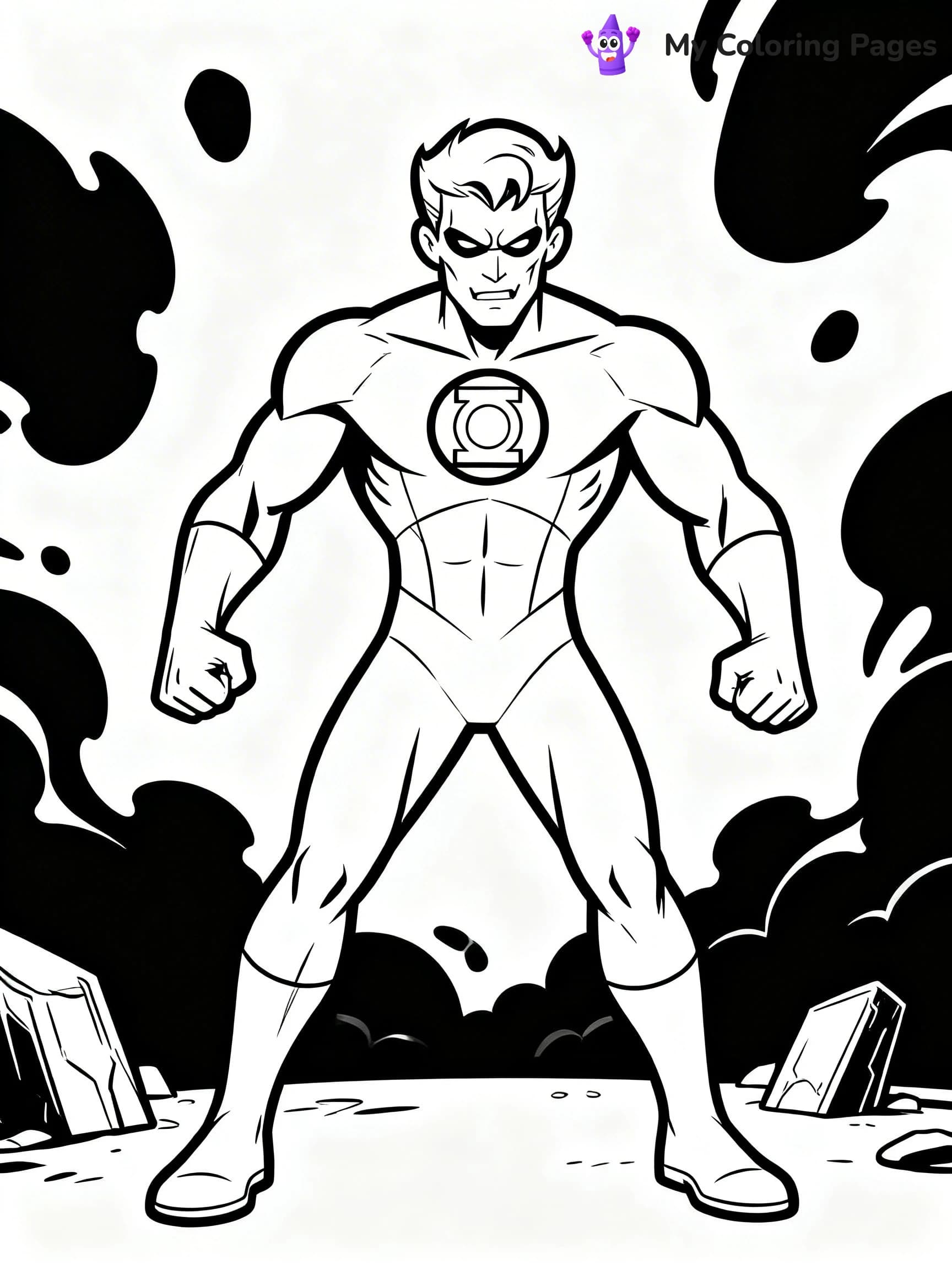 Green Lantern Coloring Pages - 8