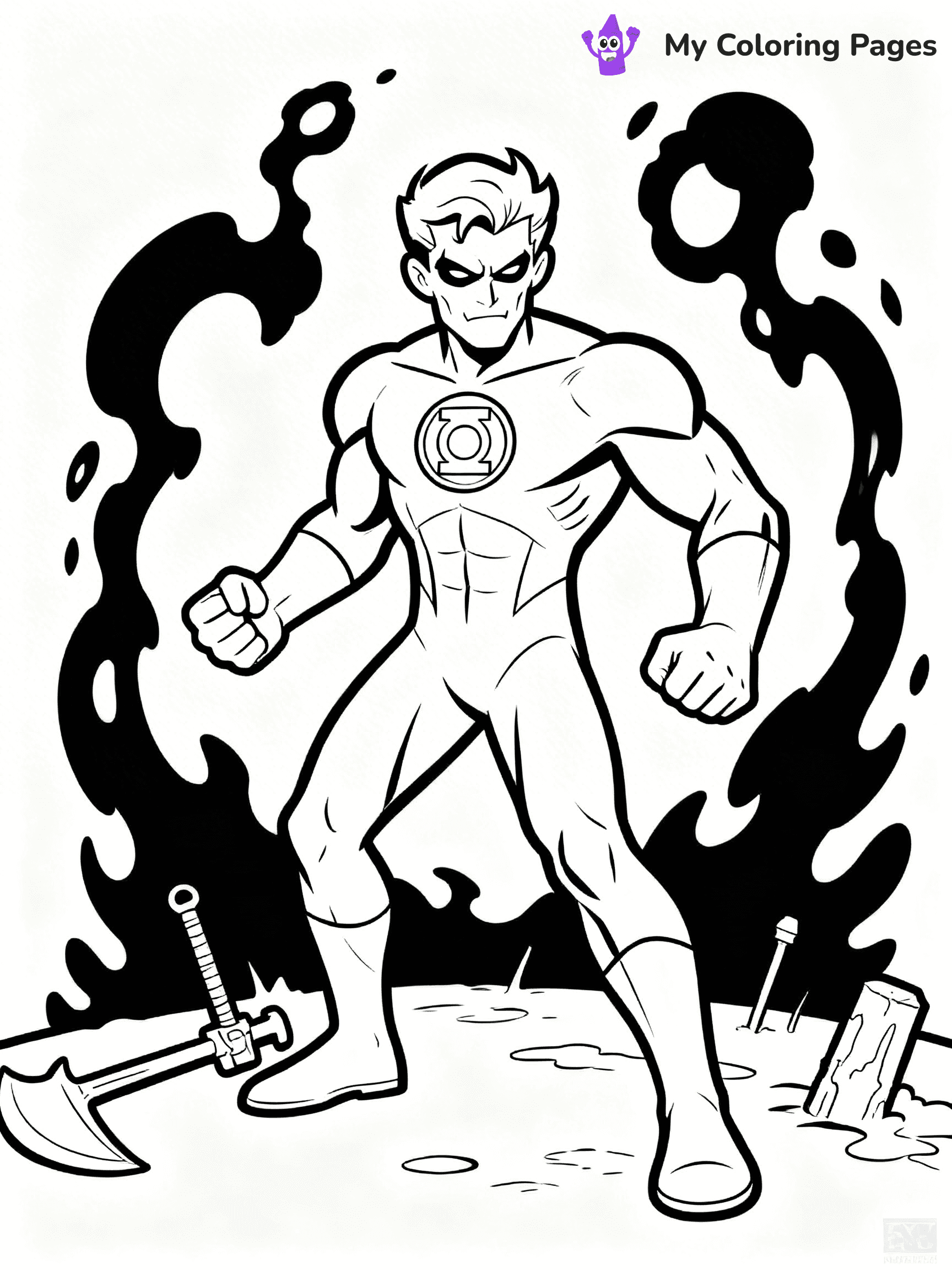 Green Lantern Coloring Pages - 6