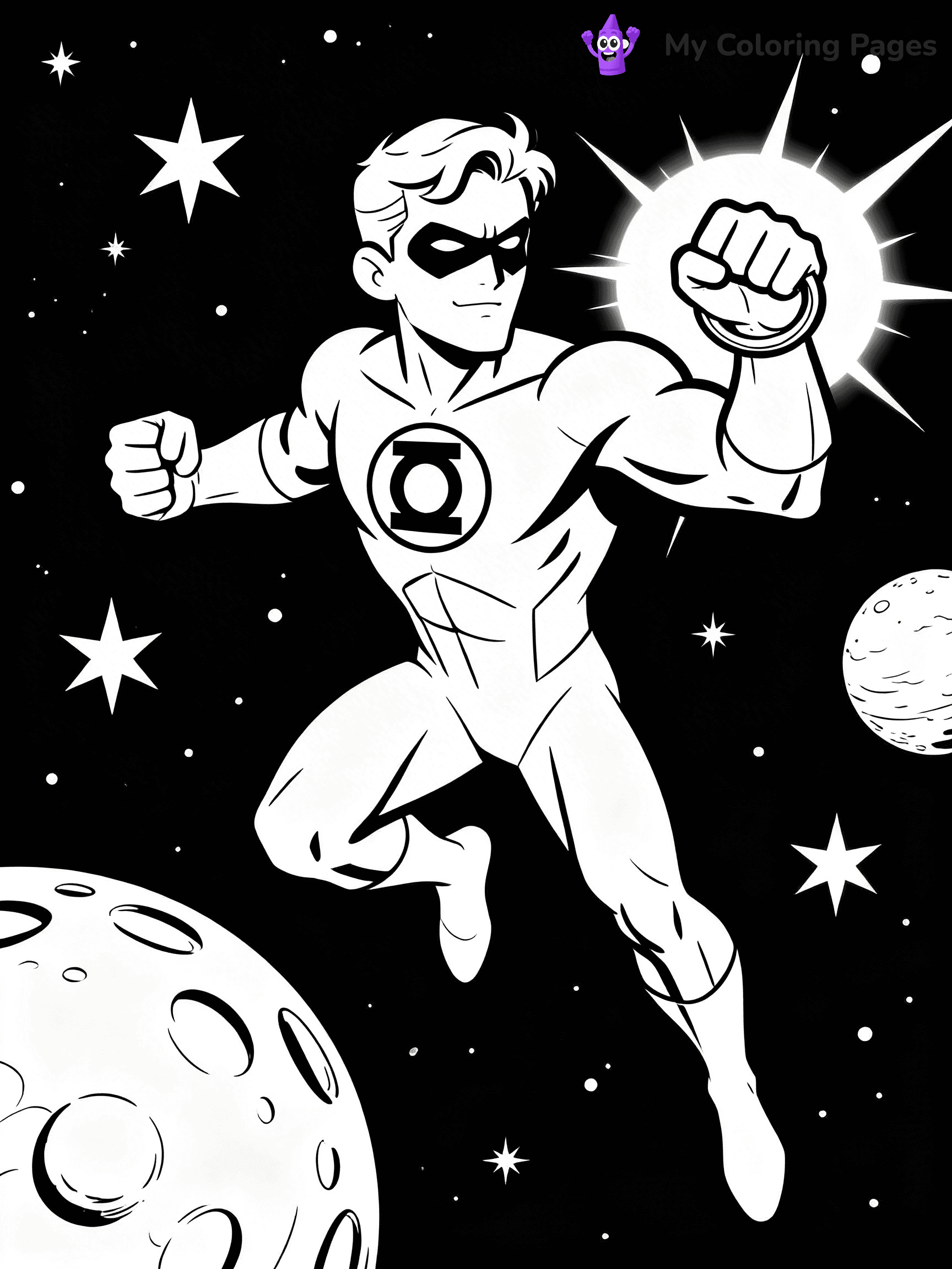 Green Lantern Coloring Pages - 5