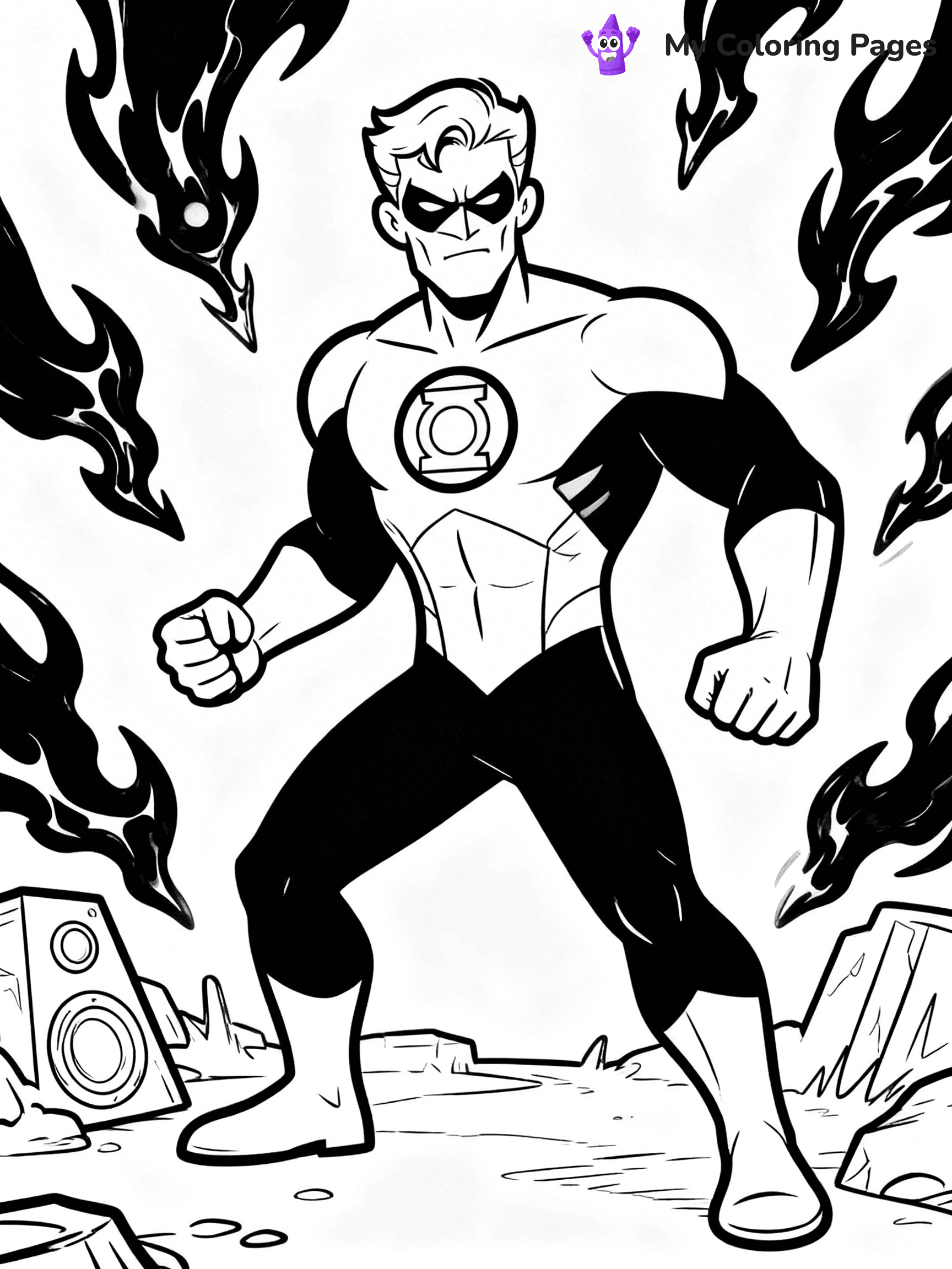 Green Lantern Coloring Pages - 4