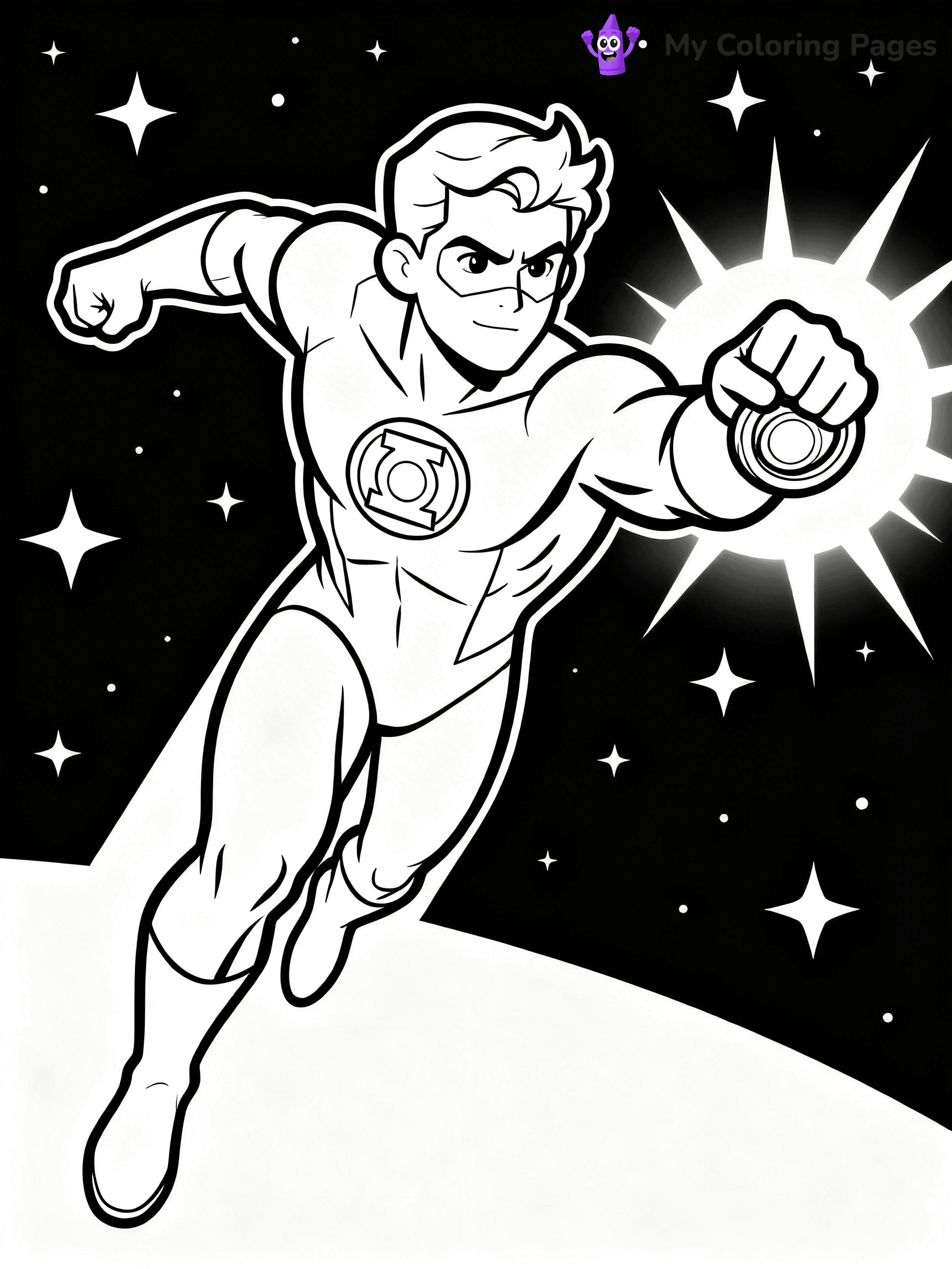 Green Lantern Coloring Pages - 3