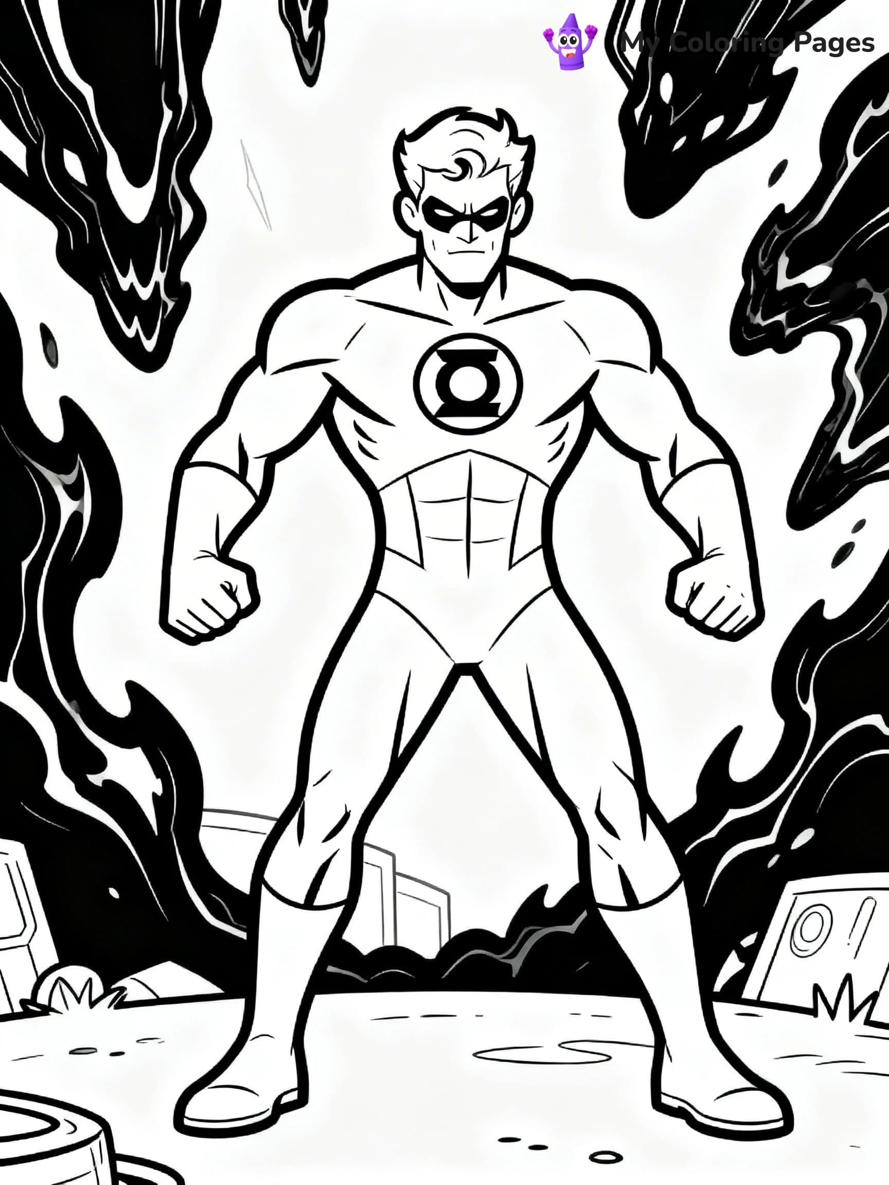 Green Lantern Coloring Pages - 2