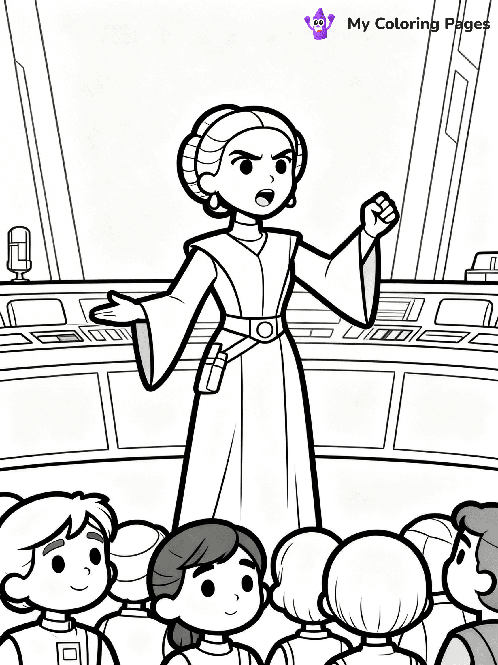 Padmé Coloring Pages - 19