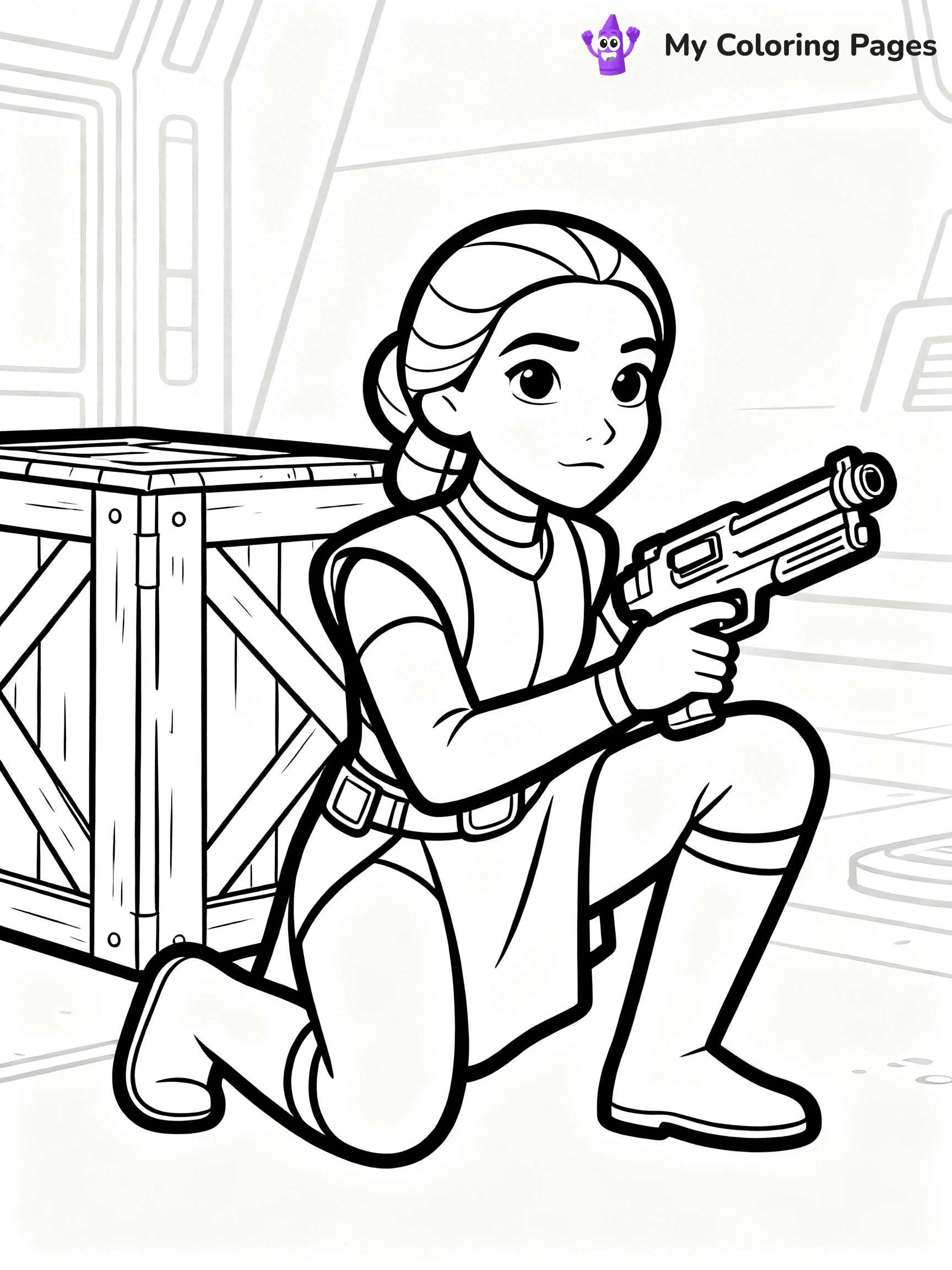 Padmé Coloring Pages - 1