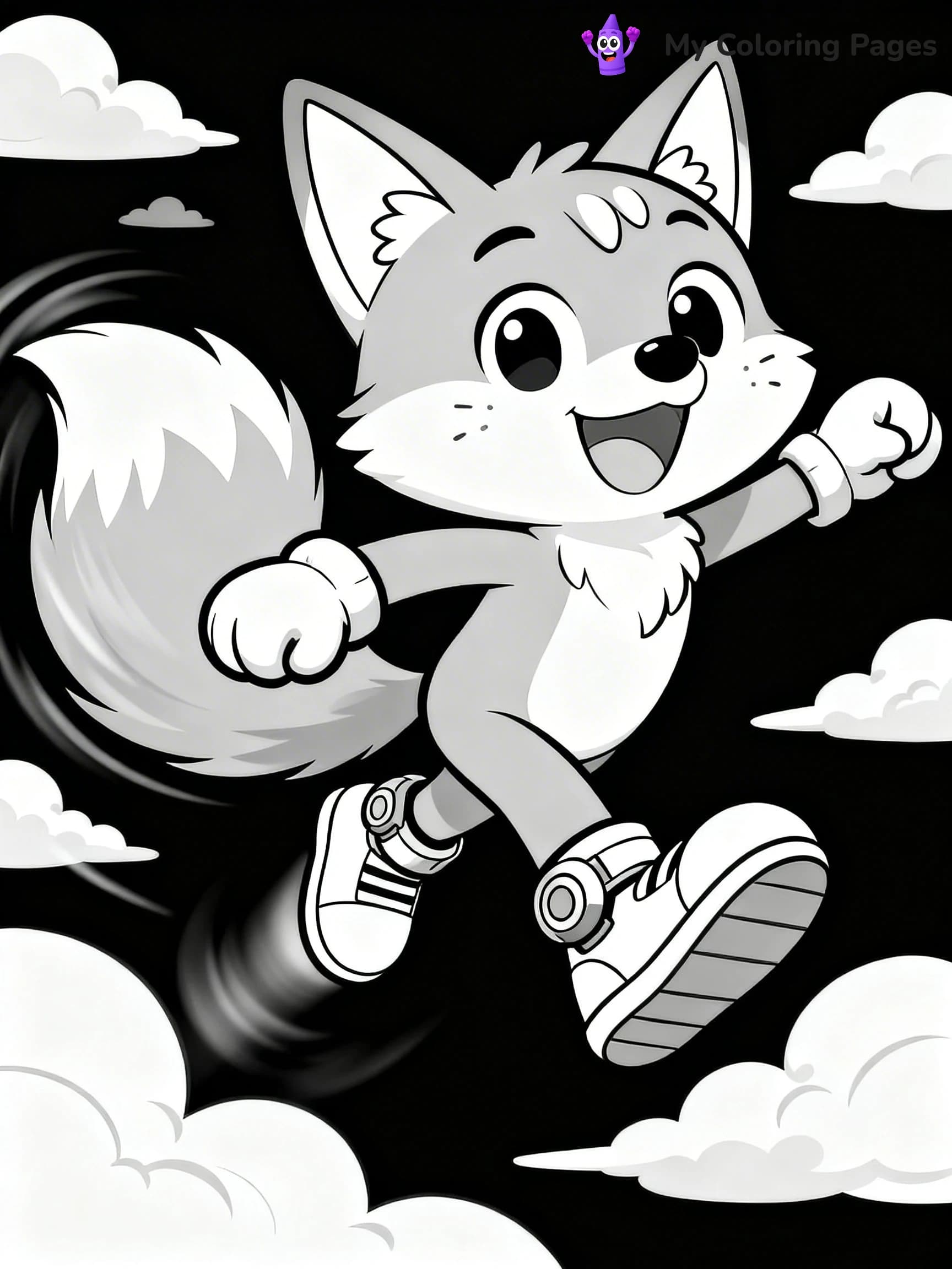 Super Sonic Coloring Pages - 19
