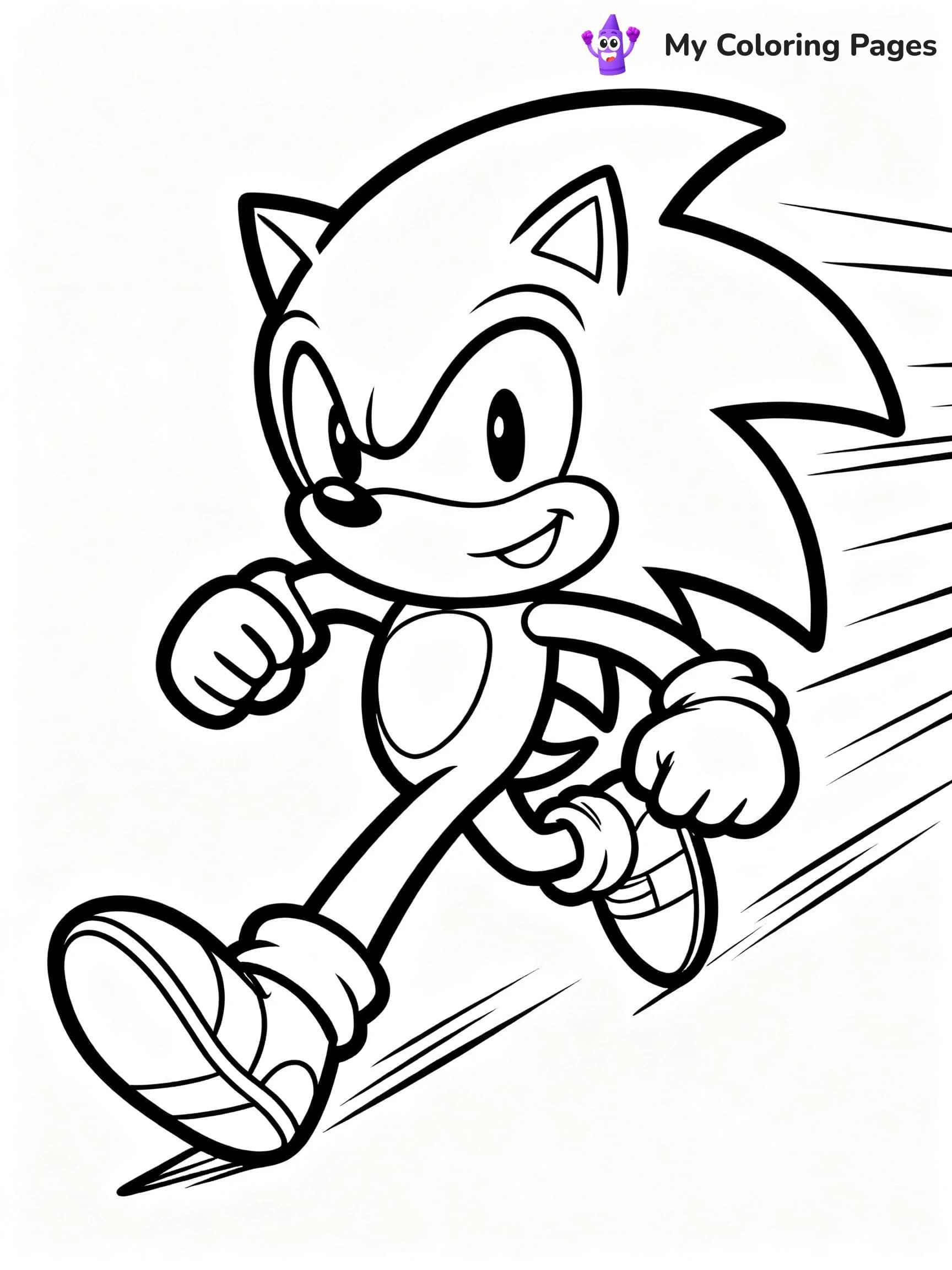 Super Sonic Coloring Pages - 16
