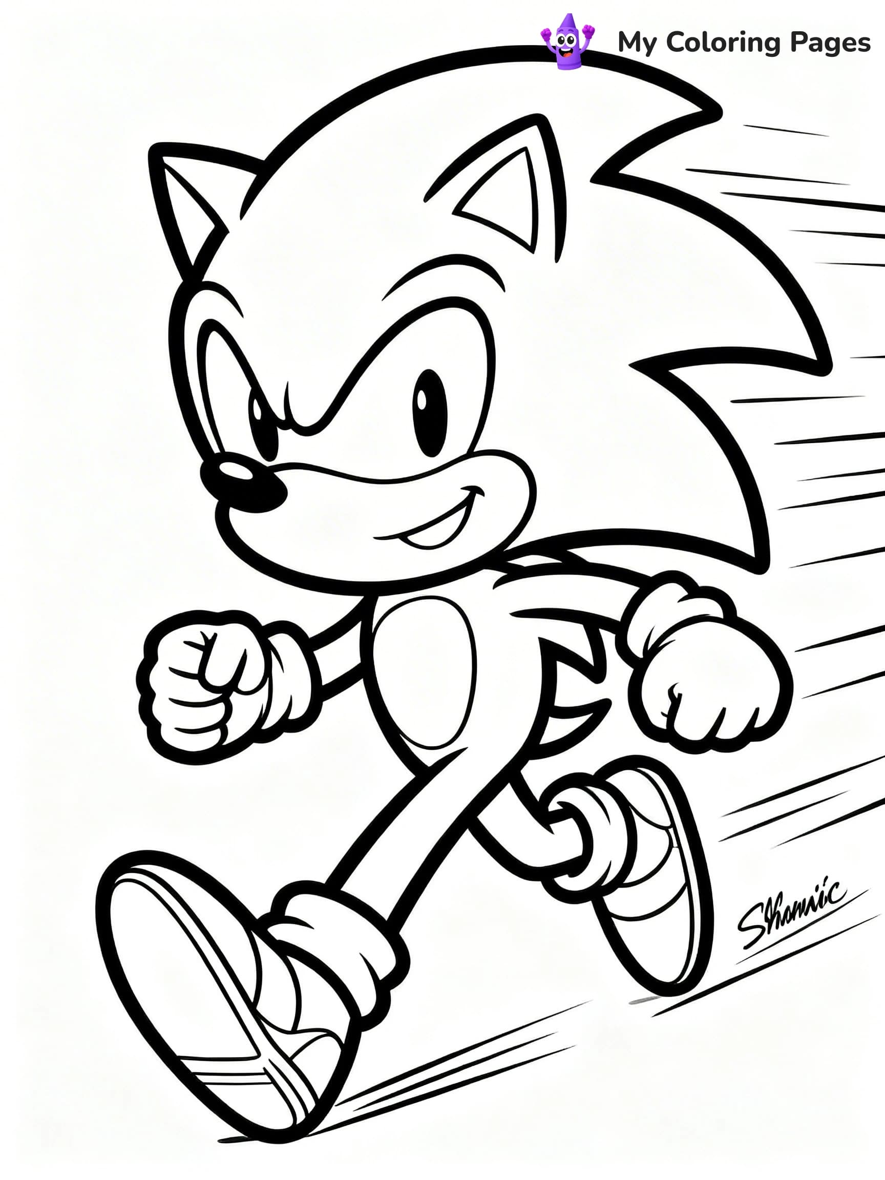 Super Sonic Coloring Pages - 14