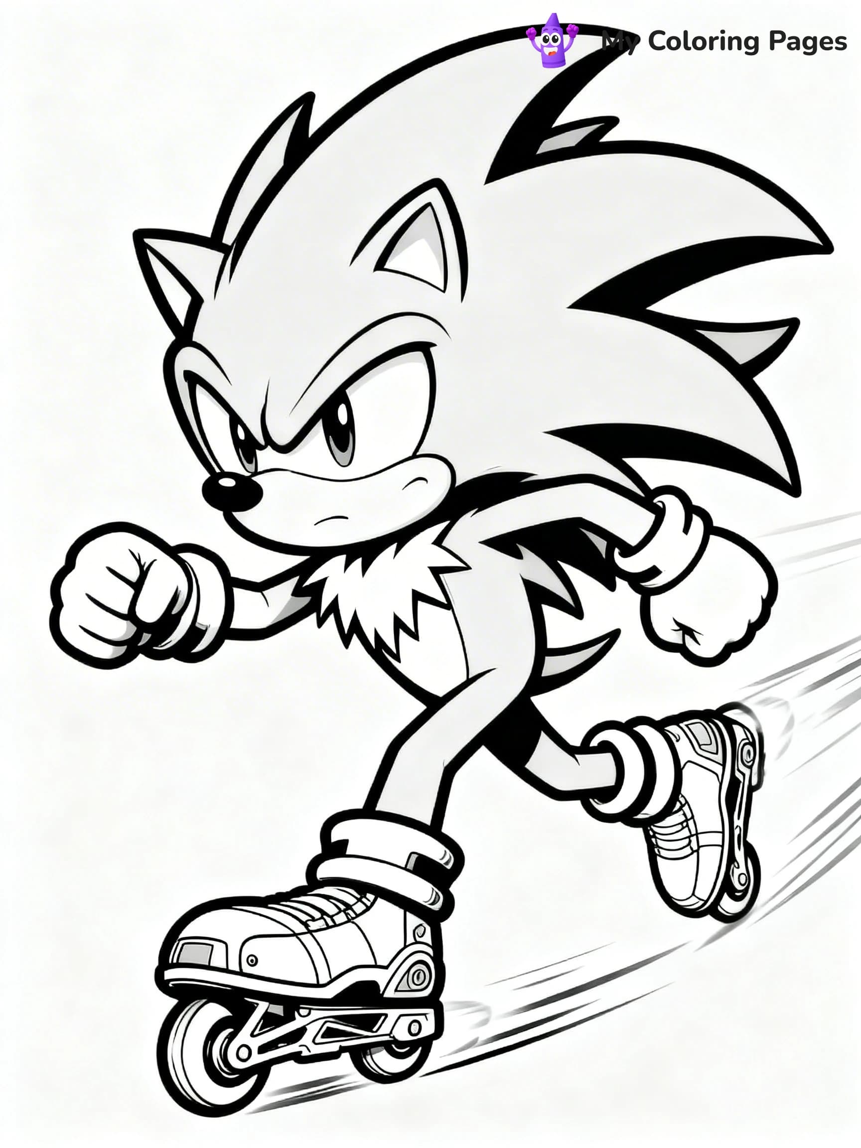 Super Sonic Coloring Pages - 4