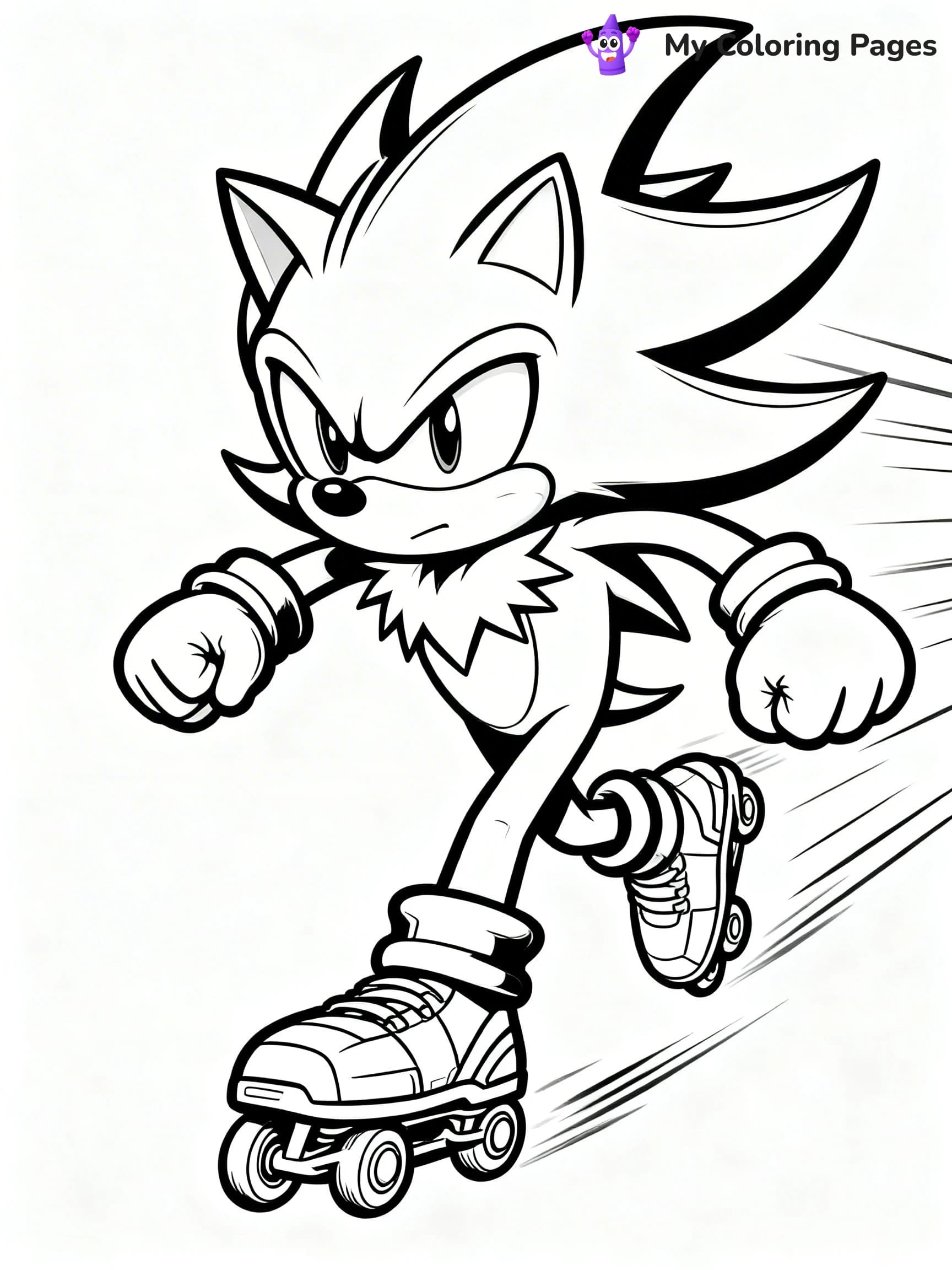 Super Sonic Coloring Pages - 3