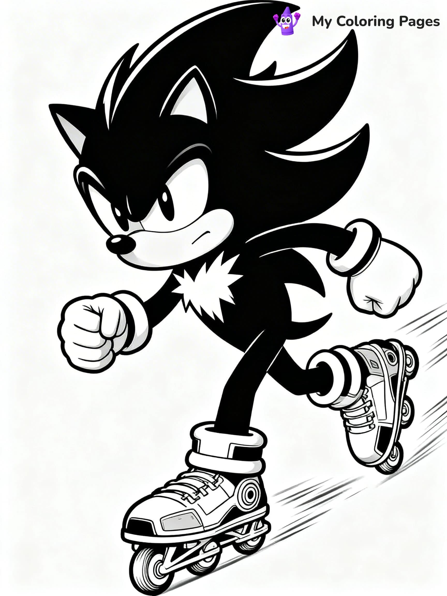 Super Sonic Coloring Pages - 2