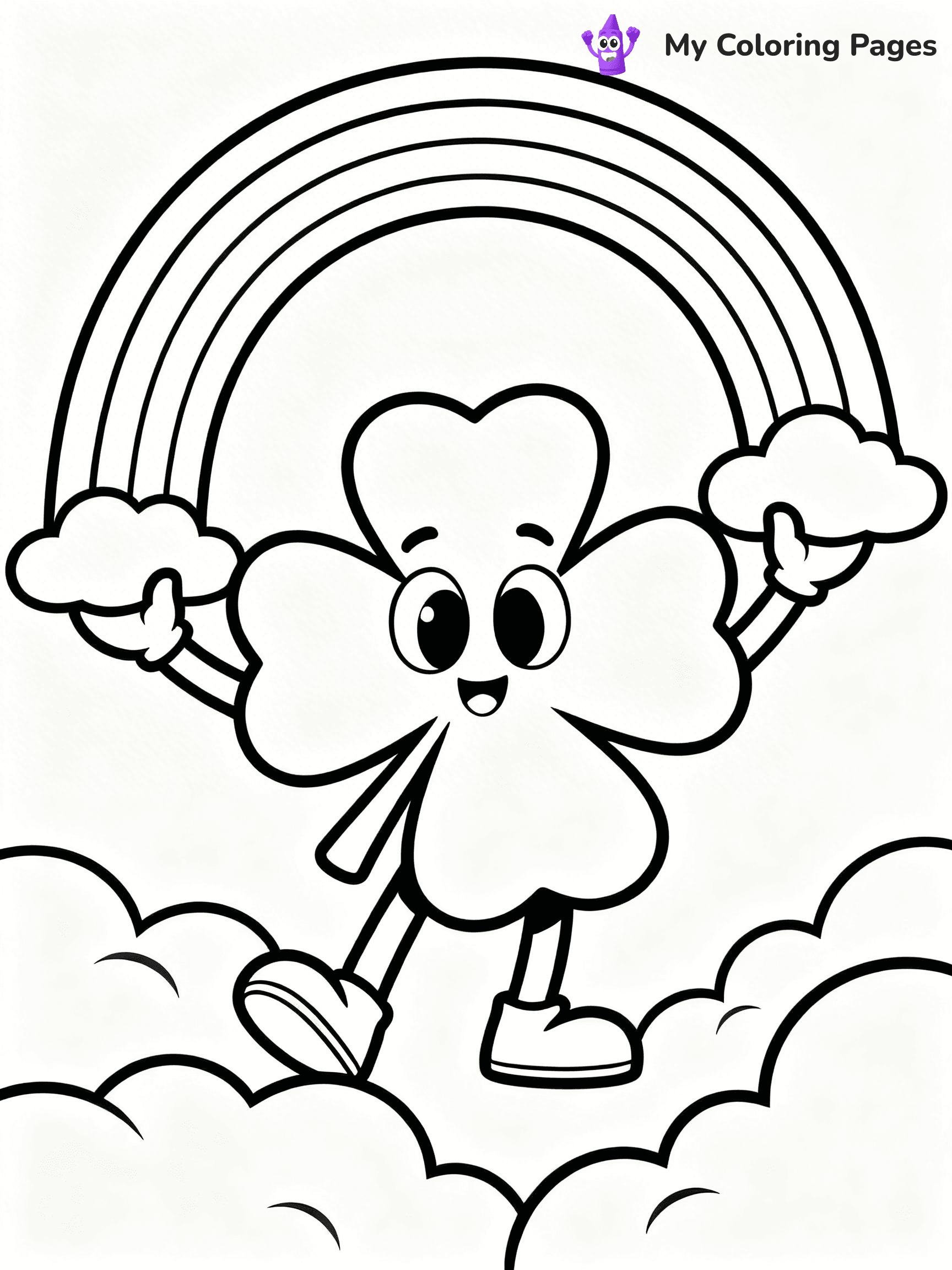 Four Leaf Clover Coloring Pages - 24
