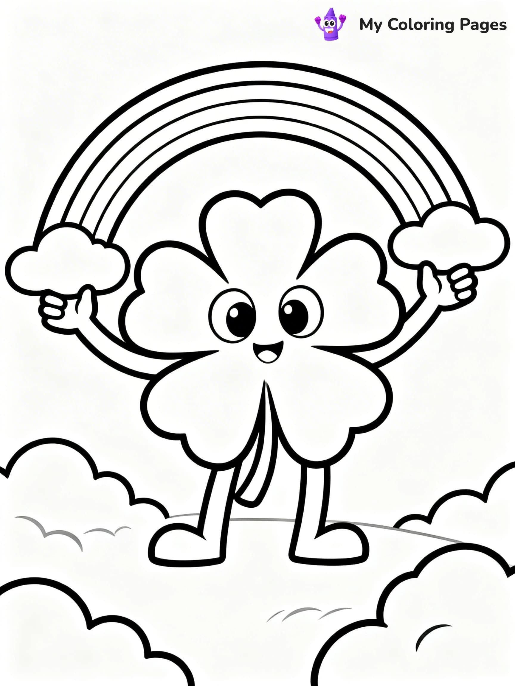 Four Leaf Clover Coloring Pages - 22