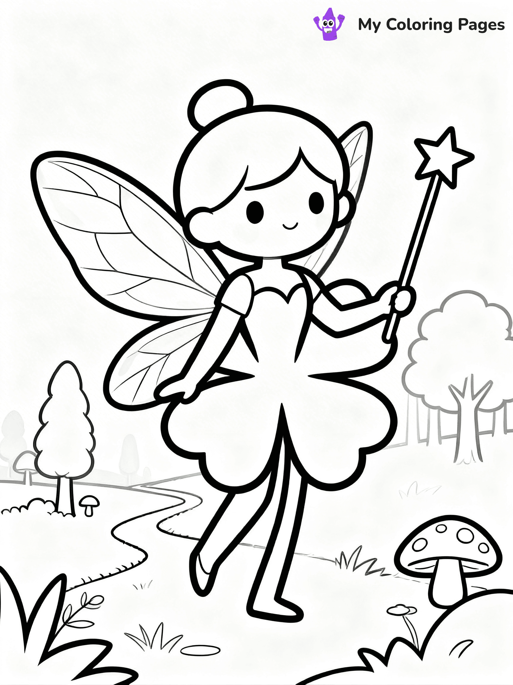 Four Leaf Clover Coloring Pages - 17