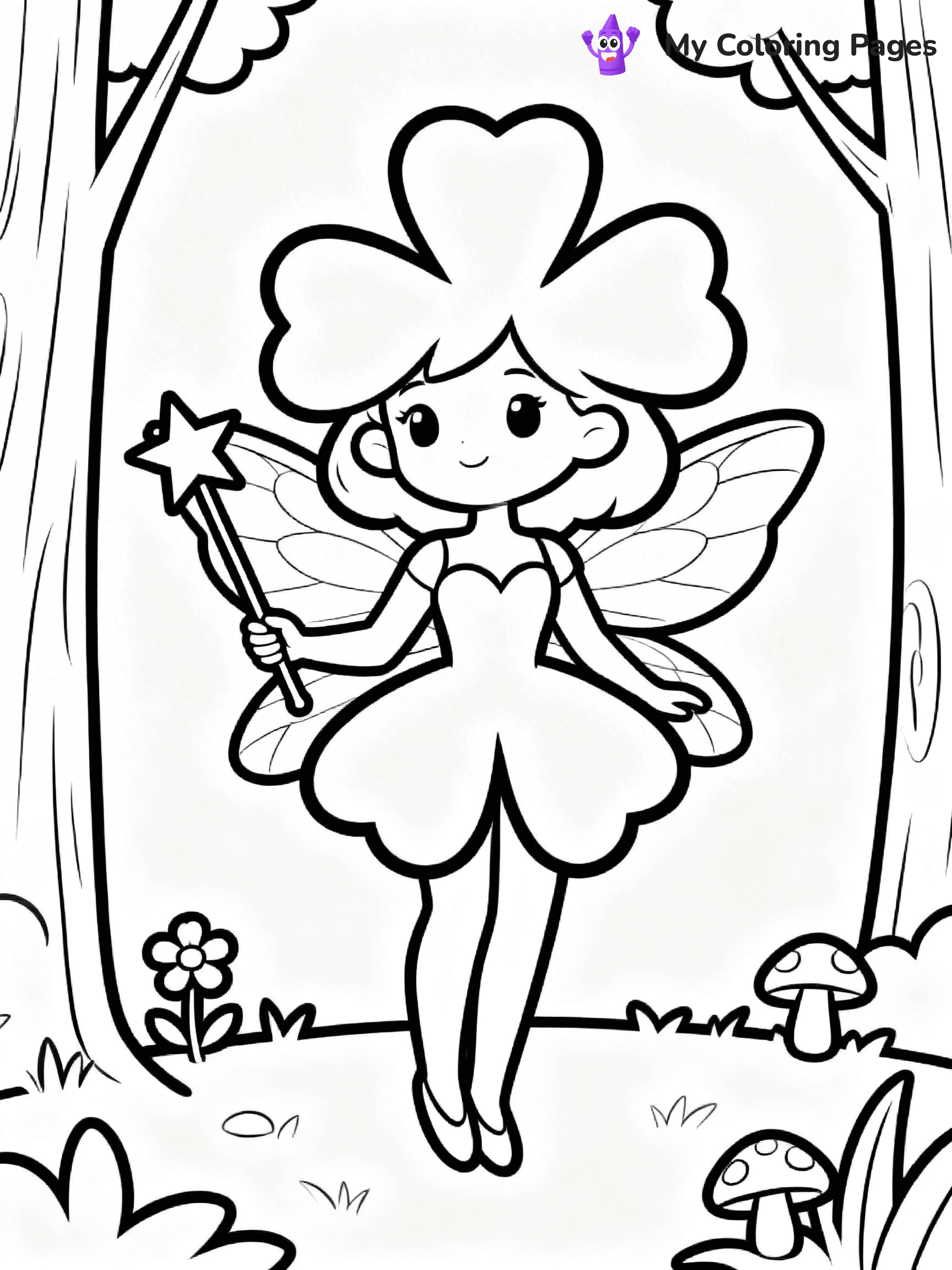 Four Leaf Clover Coloring Pages - 15