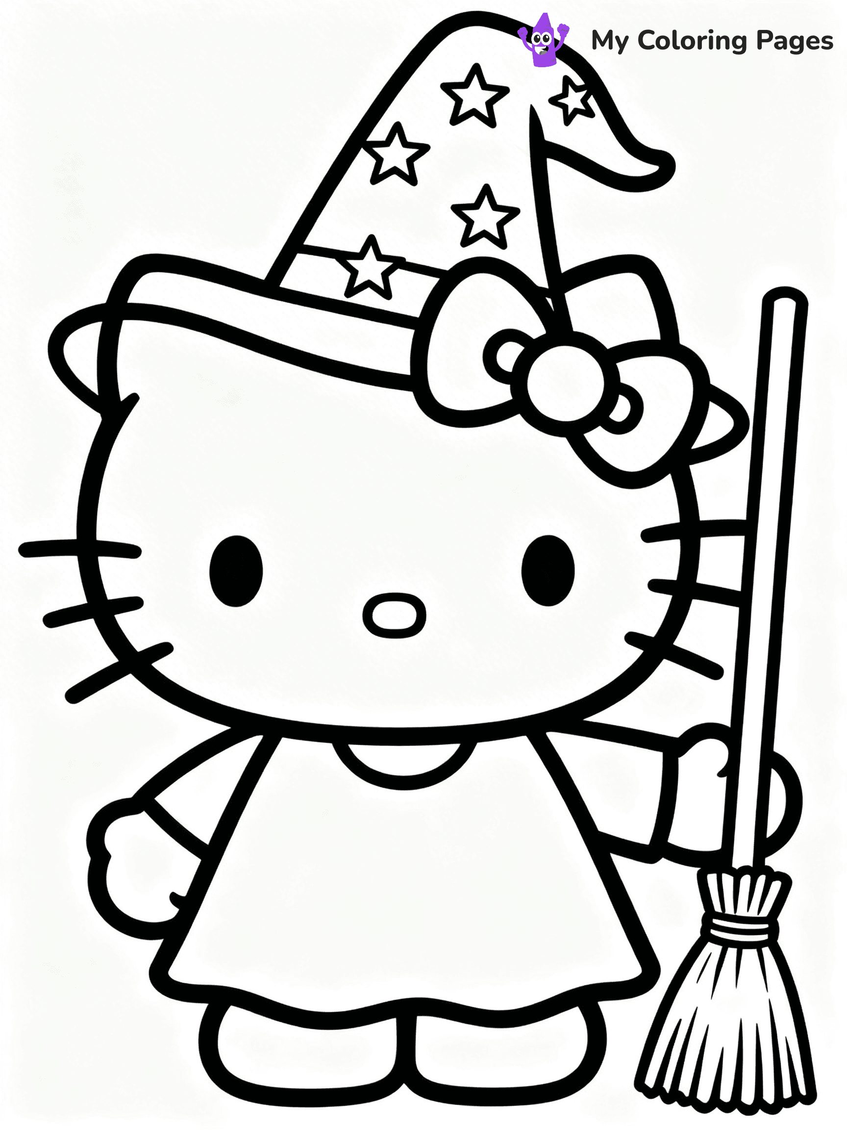 Hello Kitty Coloring Pages Halloween - 23